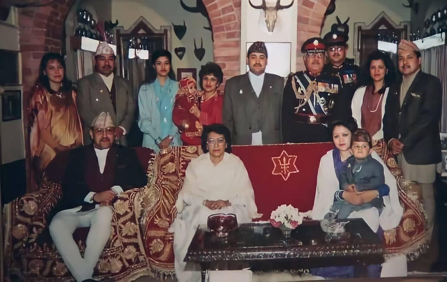 The Royal Family Nepal. - King Birenda and family at Late Hony. ADC Maj ...