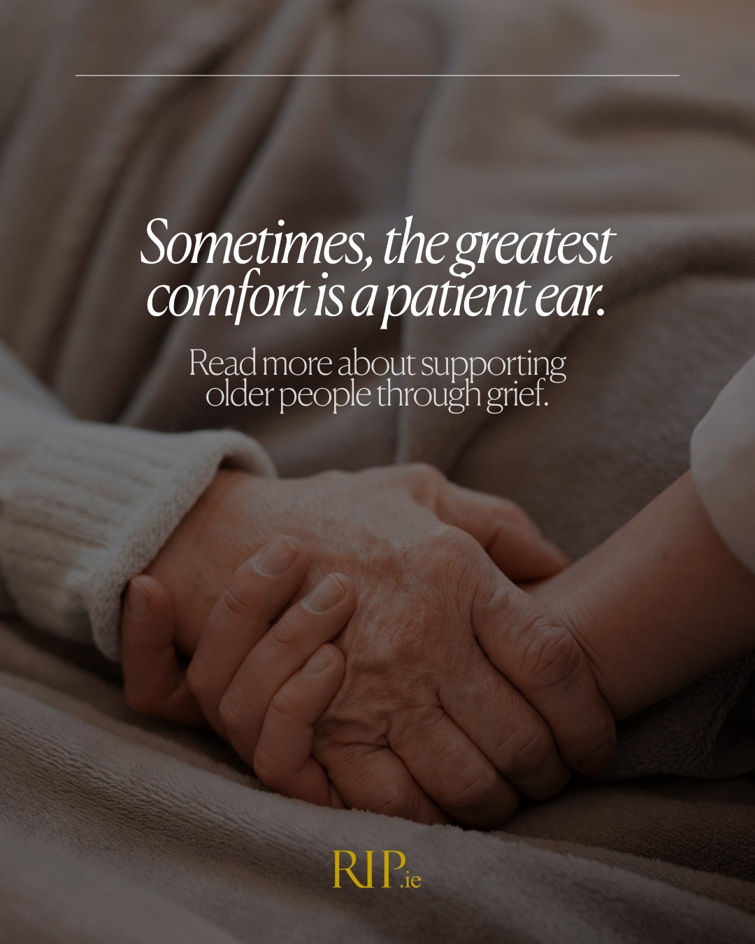 RIP.ie - Many older people experience deep loneliness and... | Facebook