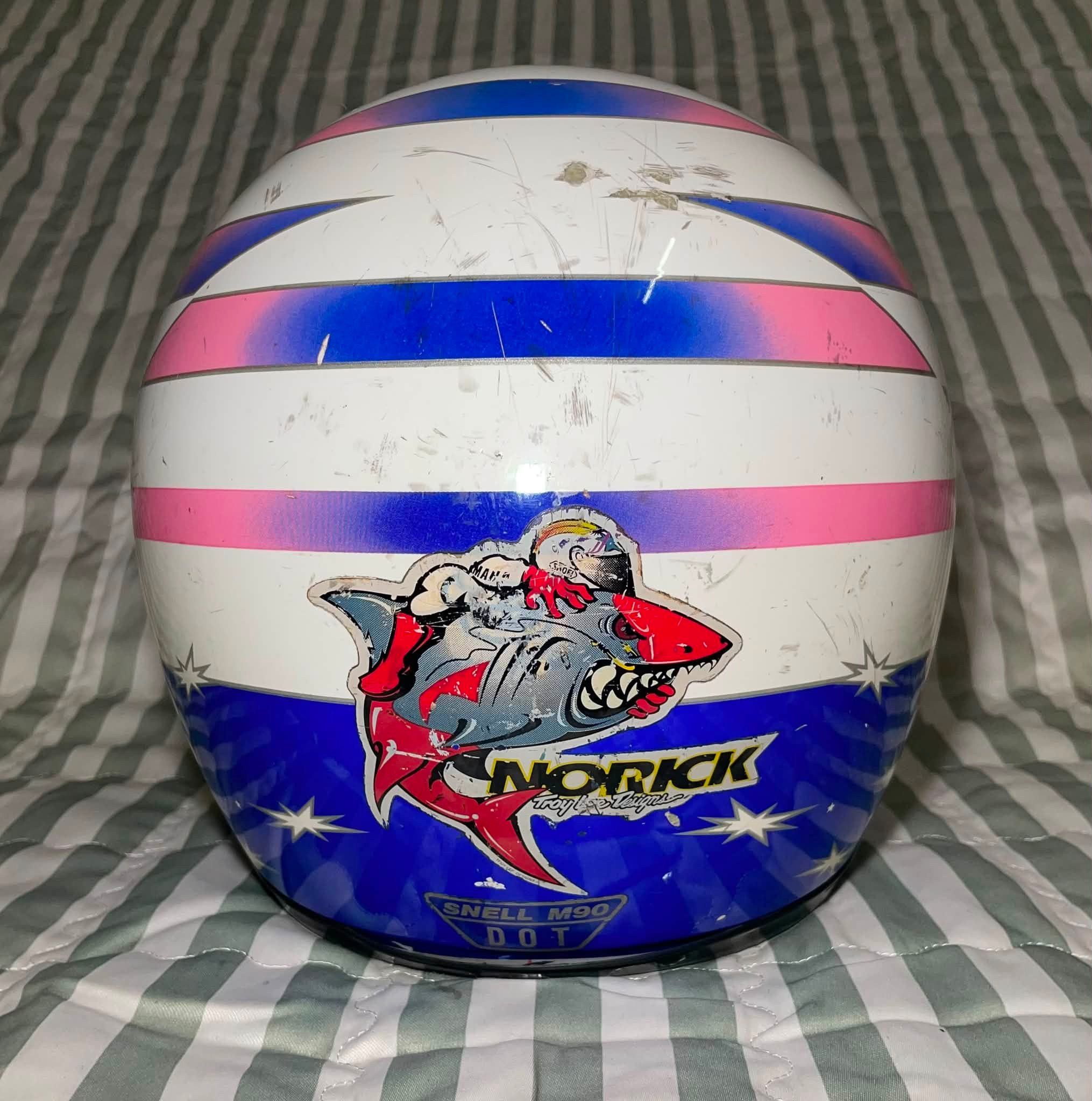 Vintage Shoei X-8SP Wayne Gardner replica helmet