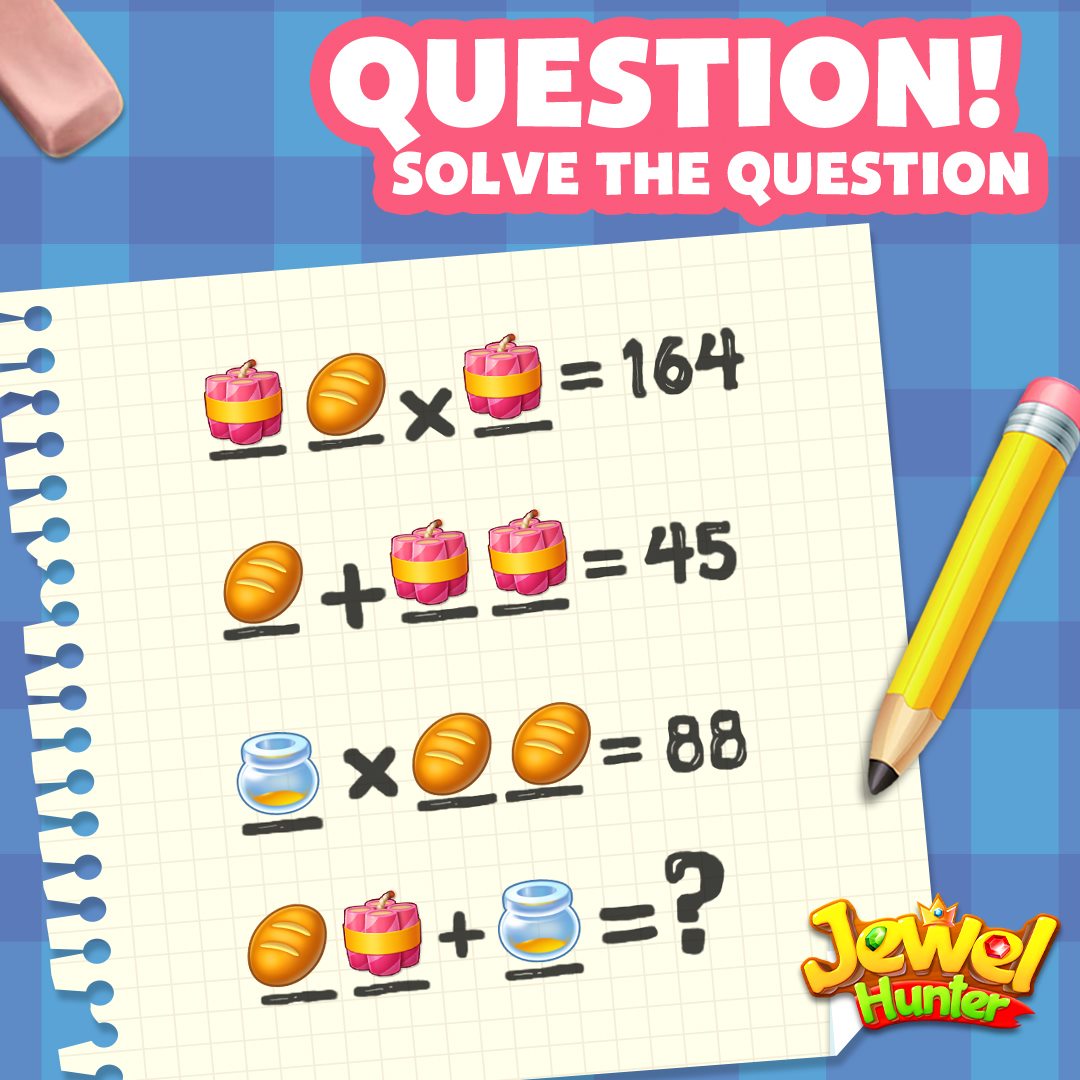 Jewel - Contest Time📝 Who is good at math? 🎓 Solve the problem, comment ...