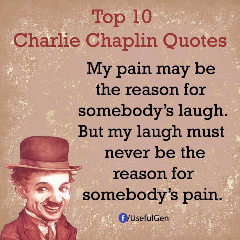 Useful Gen - Top 10 Charlie Chaplin Quotes.