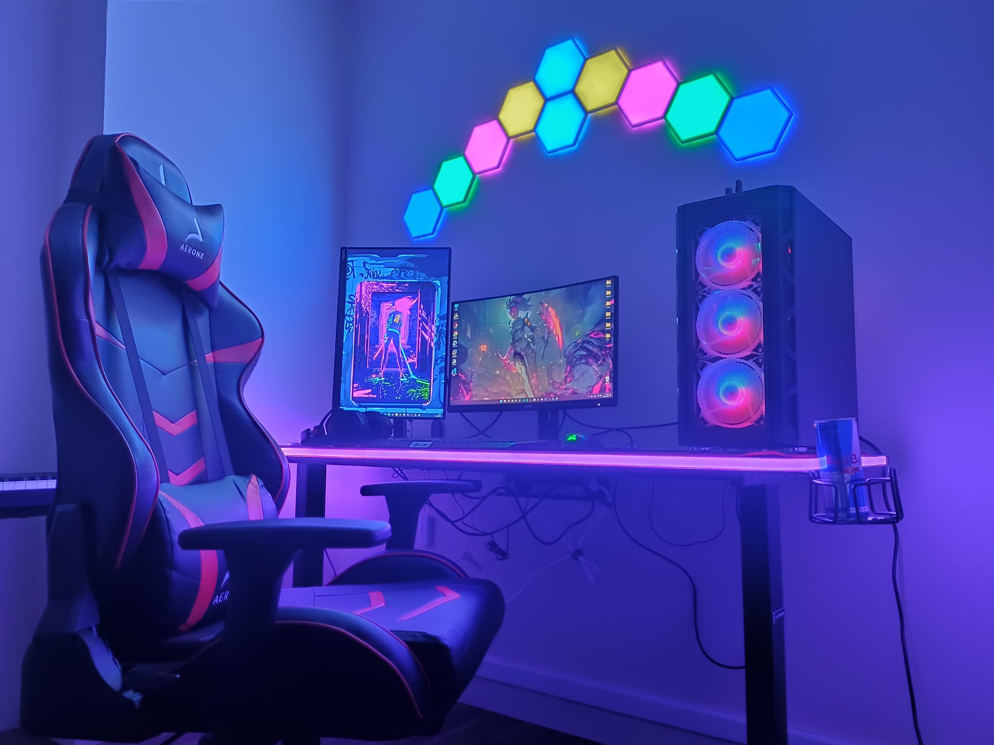 Workspace and gaming setup with Ryzen 7 5700X and RX 6700XT