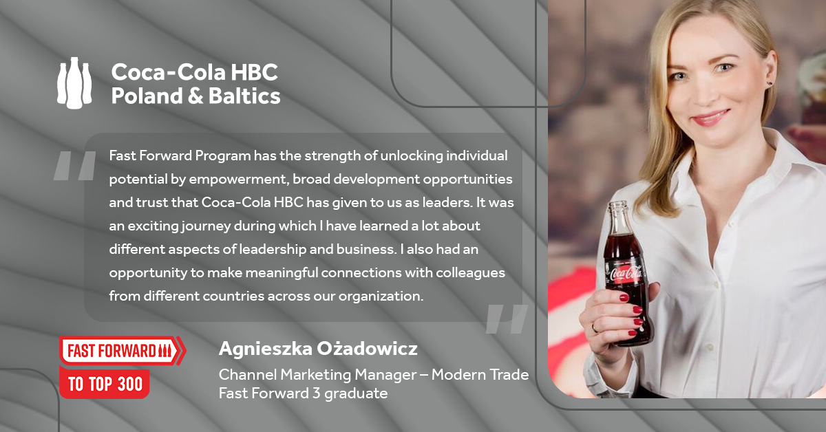 Meet Agnieszka, who has completed... - Coca-Cola HBC Careers