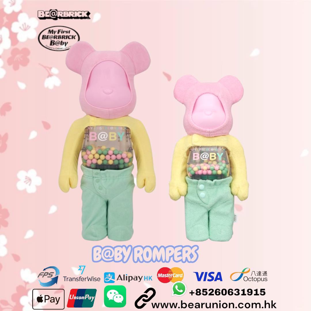 ?Pre-Order?Bearbrick B@BY ROMPERS 400%?HK$1,280 1000%?HK$6080 
