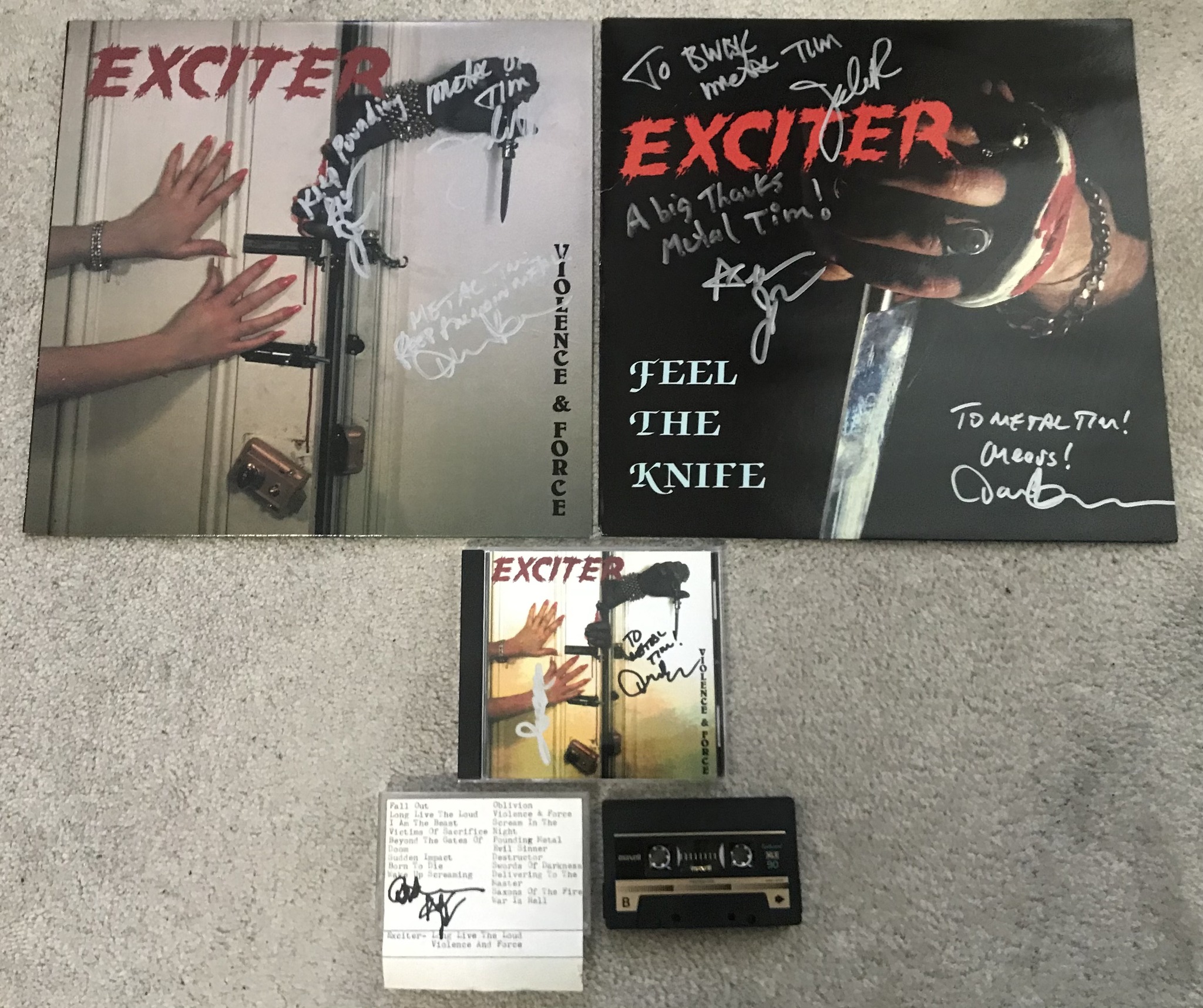 1984 Canadian Banzai press Exciter - Violence and Force