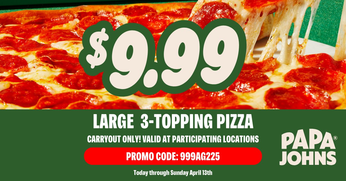 Papa Johns - Hey fans, Papa is still offering our Two Medium Two ...