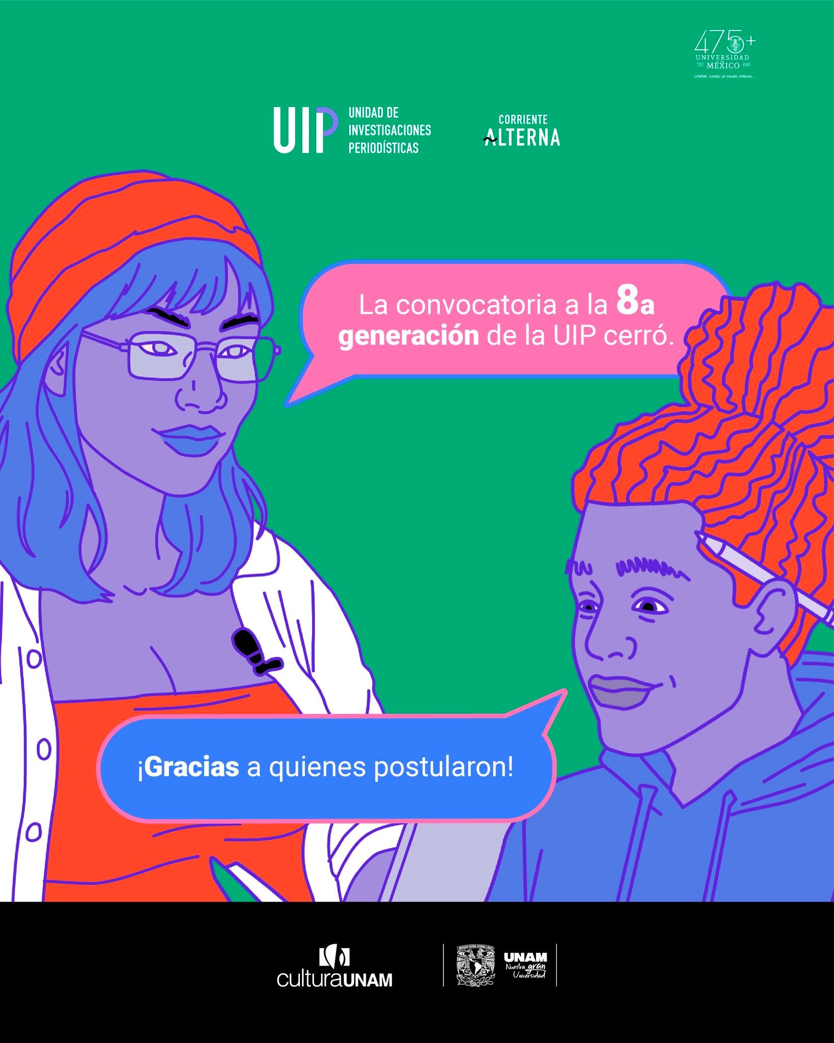 Muy pronto conoceremos a la 8a generación de la UIP 💛 ¡Gracias a