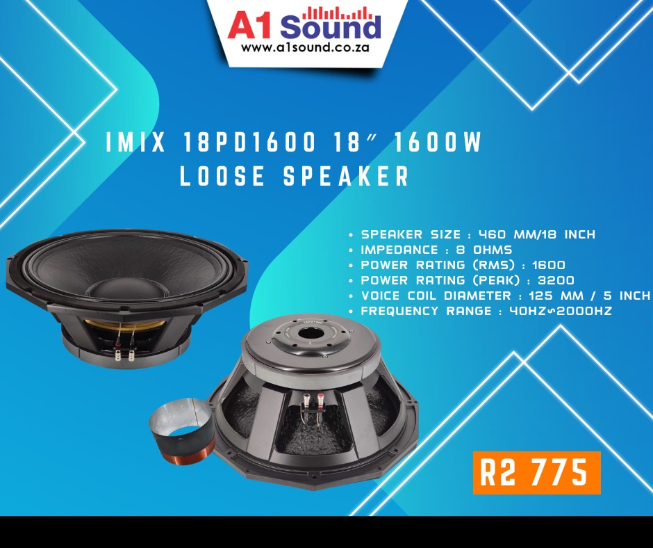 Feel every beat and amplify your life with the Imix 18PD1600 Loose