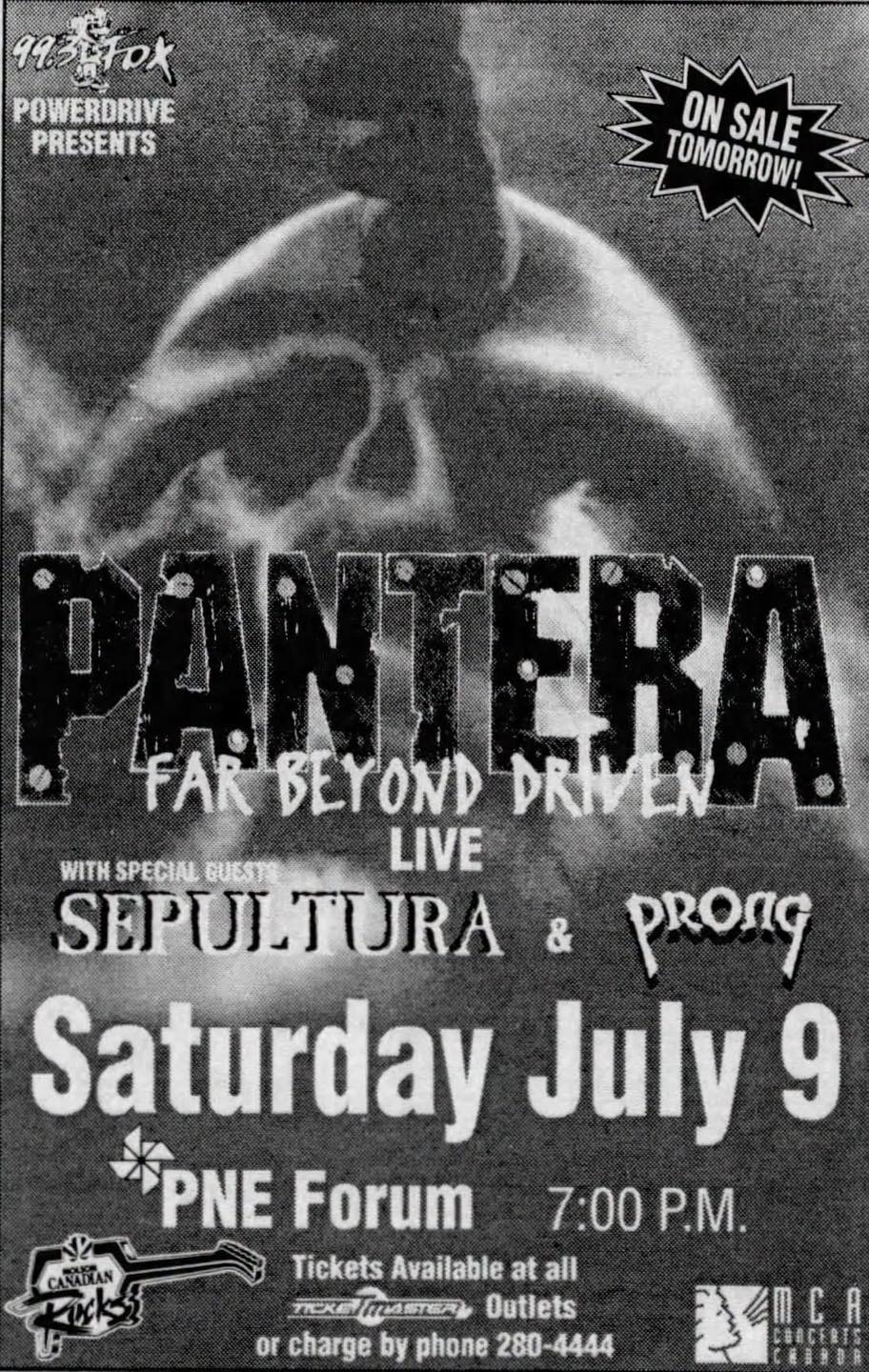 On this date in 1994: Pantera's 'Far Beyond Driven' tour slammed