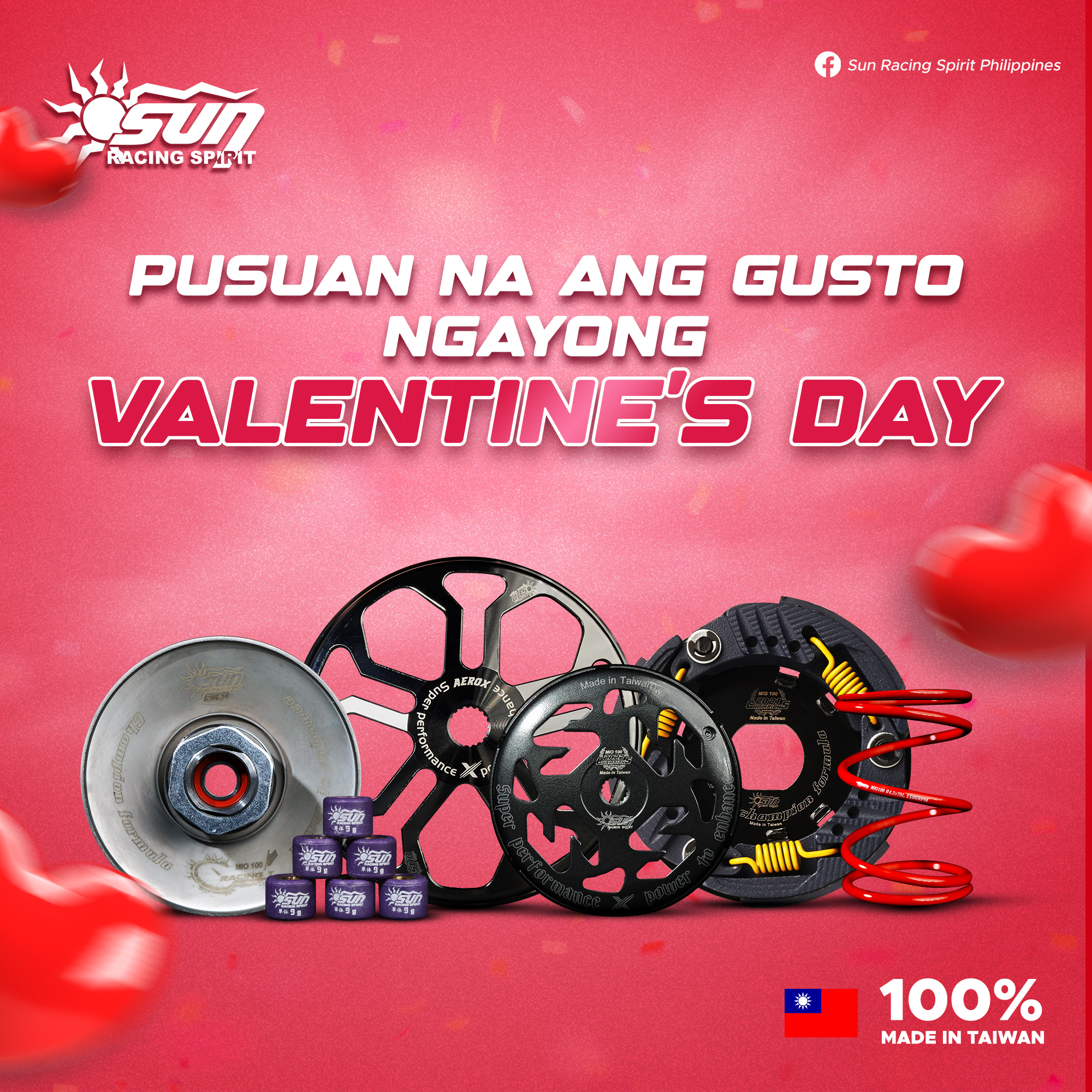 Sun - O, ilang araw na lang araw na ng mga puso. Get your Sun Racing ...