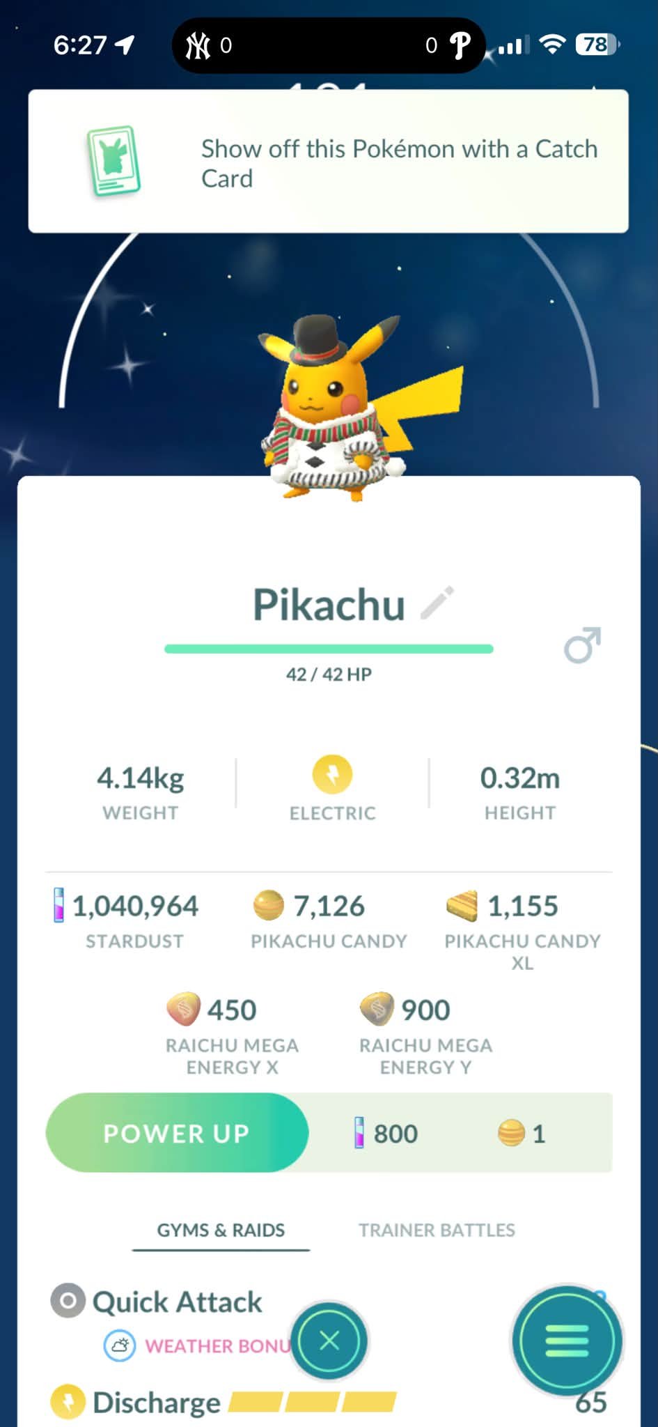 pikachu pokemon go card 27 (27) Common Card Type Pikachu (27) 27/78 Price 2026