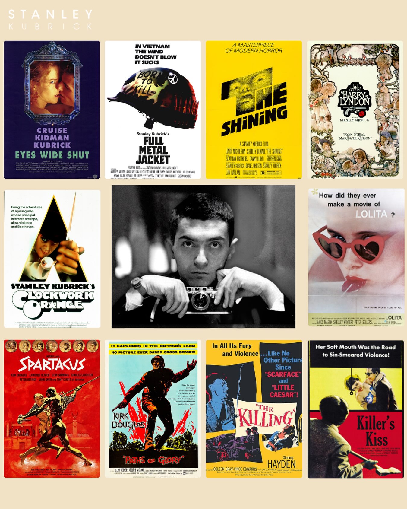 Which Kubrick films are missing from this lineup?