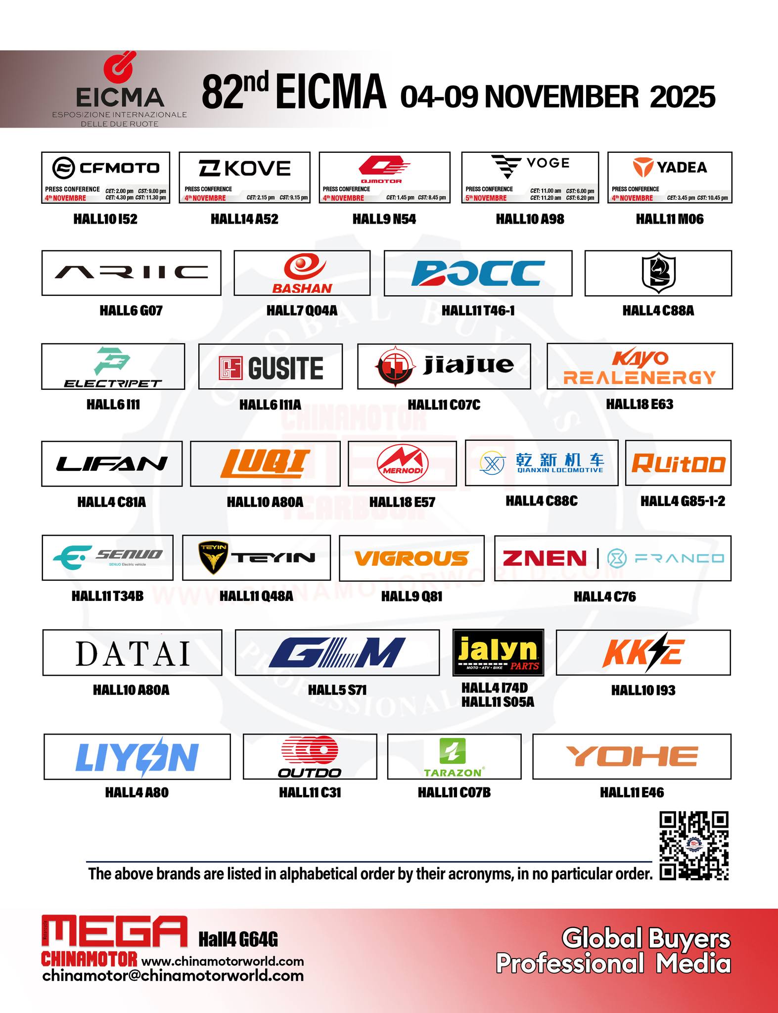 MEGA - Hi~ EICMA 2025, Here We Come! This year, China’s leading two ...