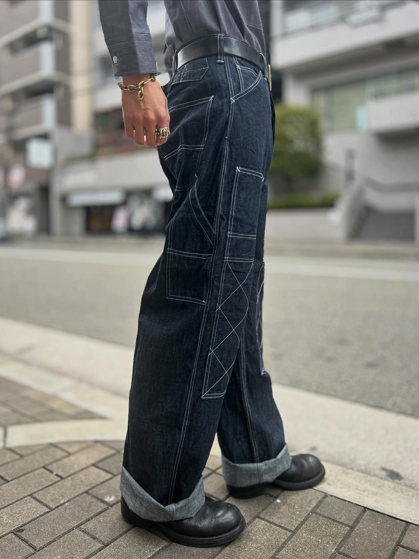 Double Knee Painter Pants】 💫Restock!! size : 30,32,34,36 大人気