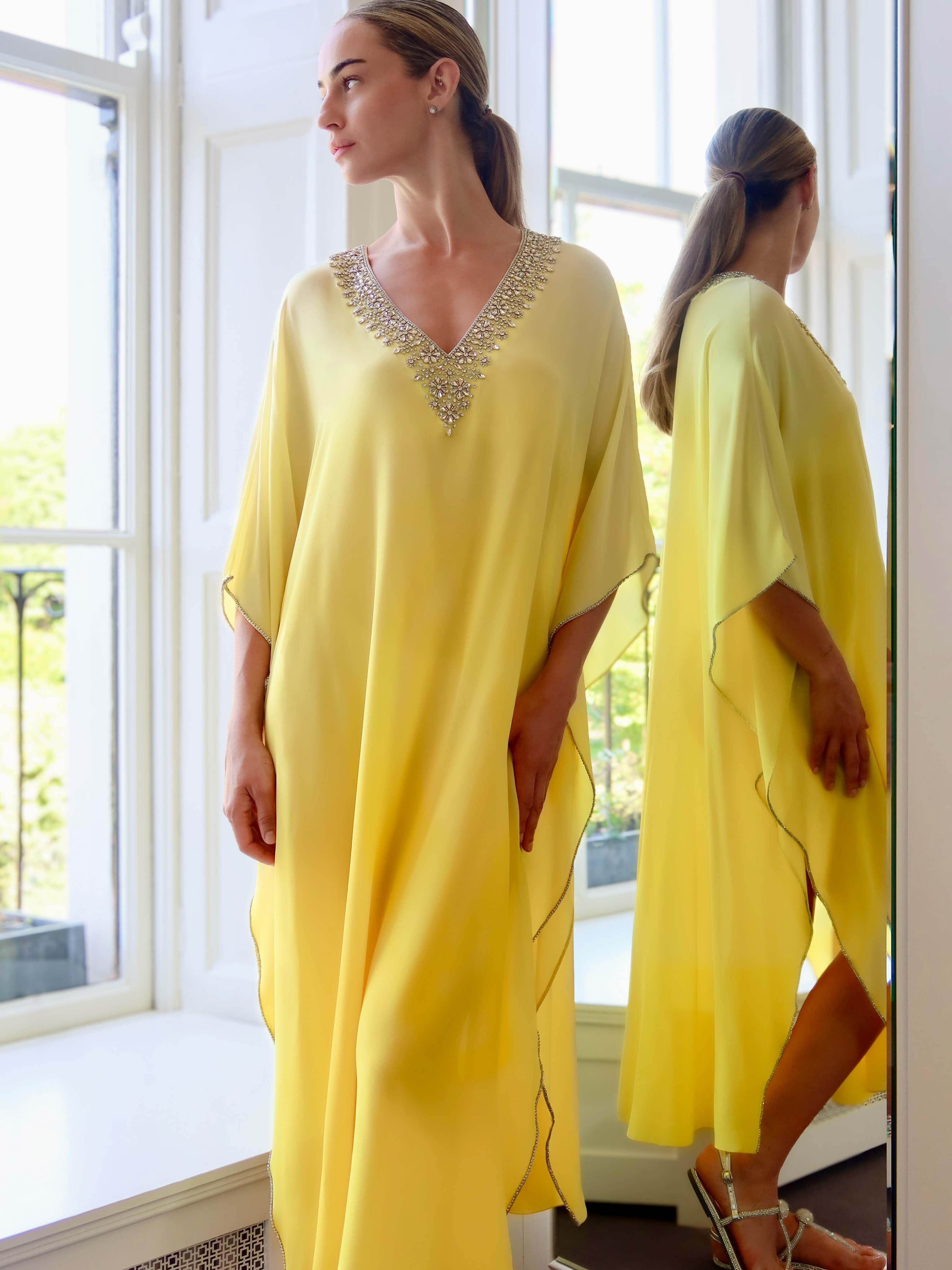 long brown dresses for women Women's Just a Hint of Glam Textured Semi-Sheer Sleeve Maxi Dress | Size: S Size:(FR)40 geometric design Zara 8741278 Asymmetric Mini or romantic evenings