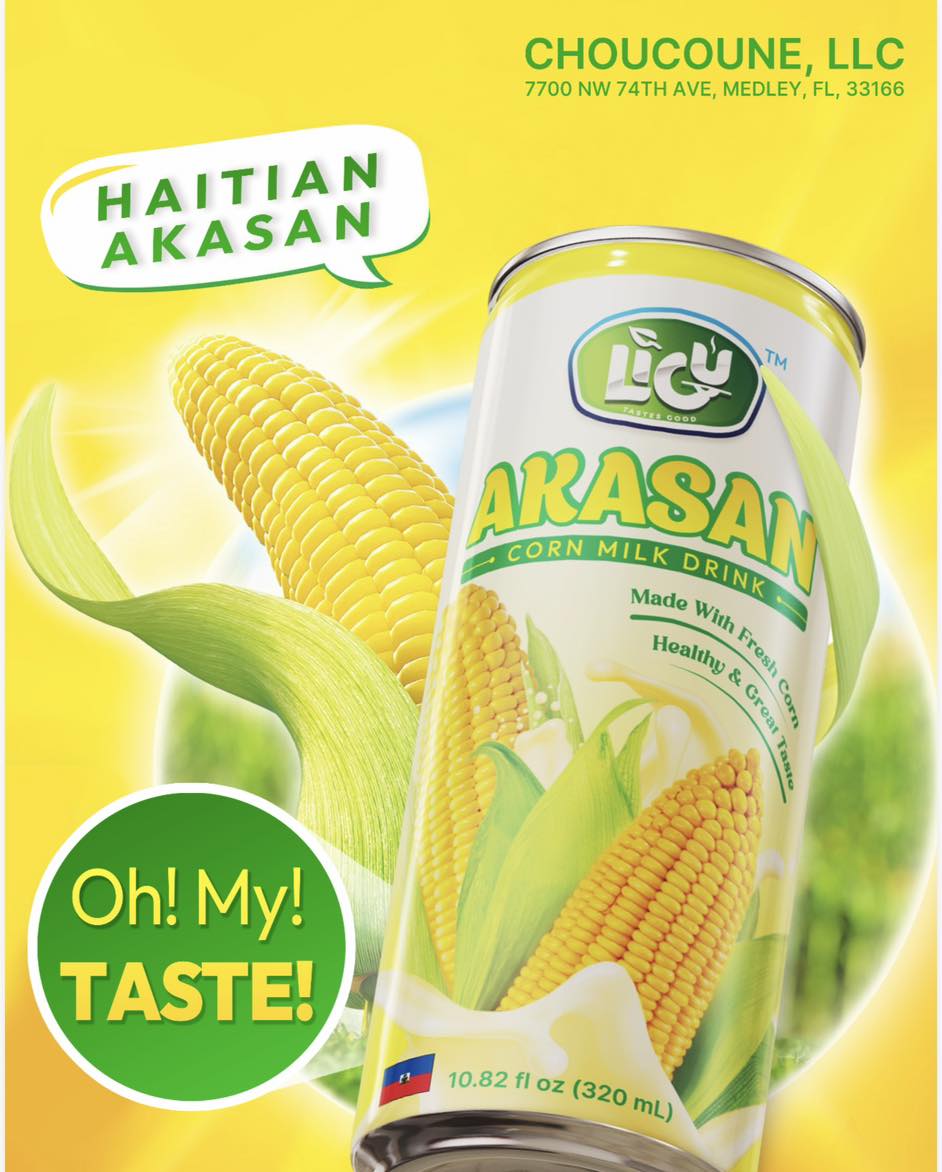 The best Haitian AKASAN in a can AKASAN LIGU by Choucoune BUY IT