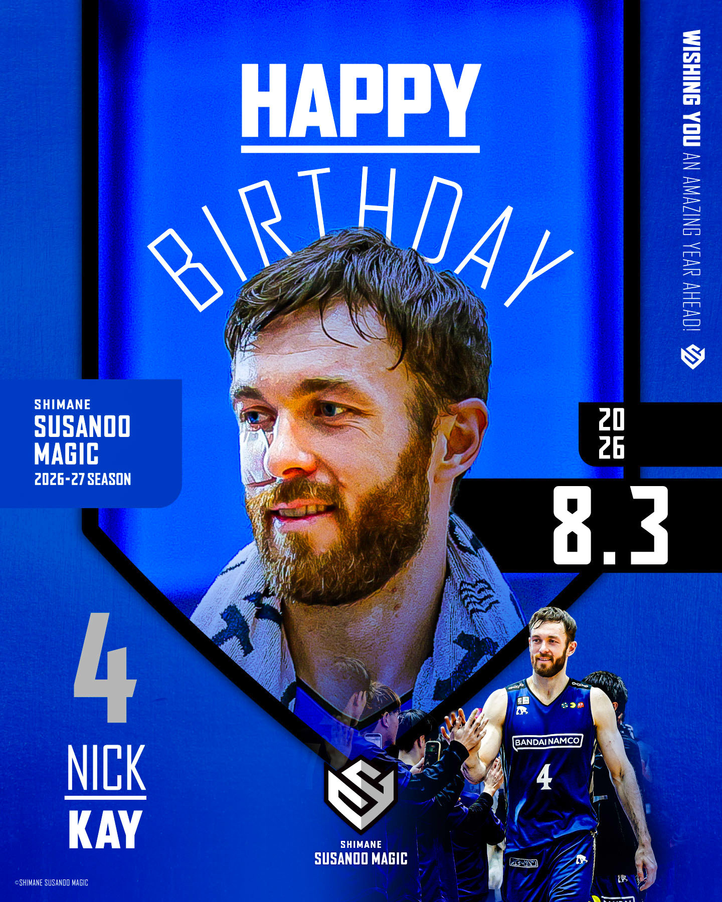 島根スサノオマジック/Shimane - . 🎂HAPPY BIRTHDAY Nick Kay