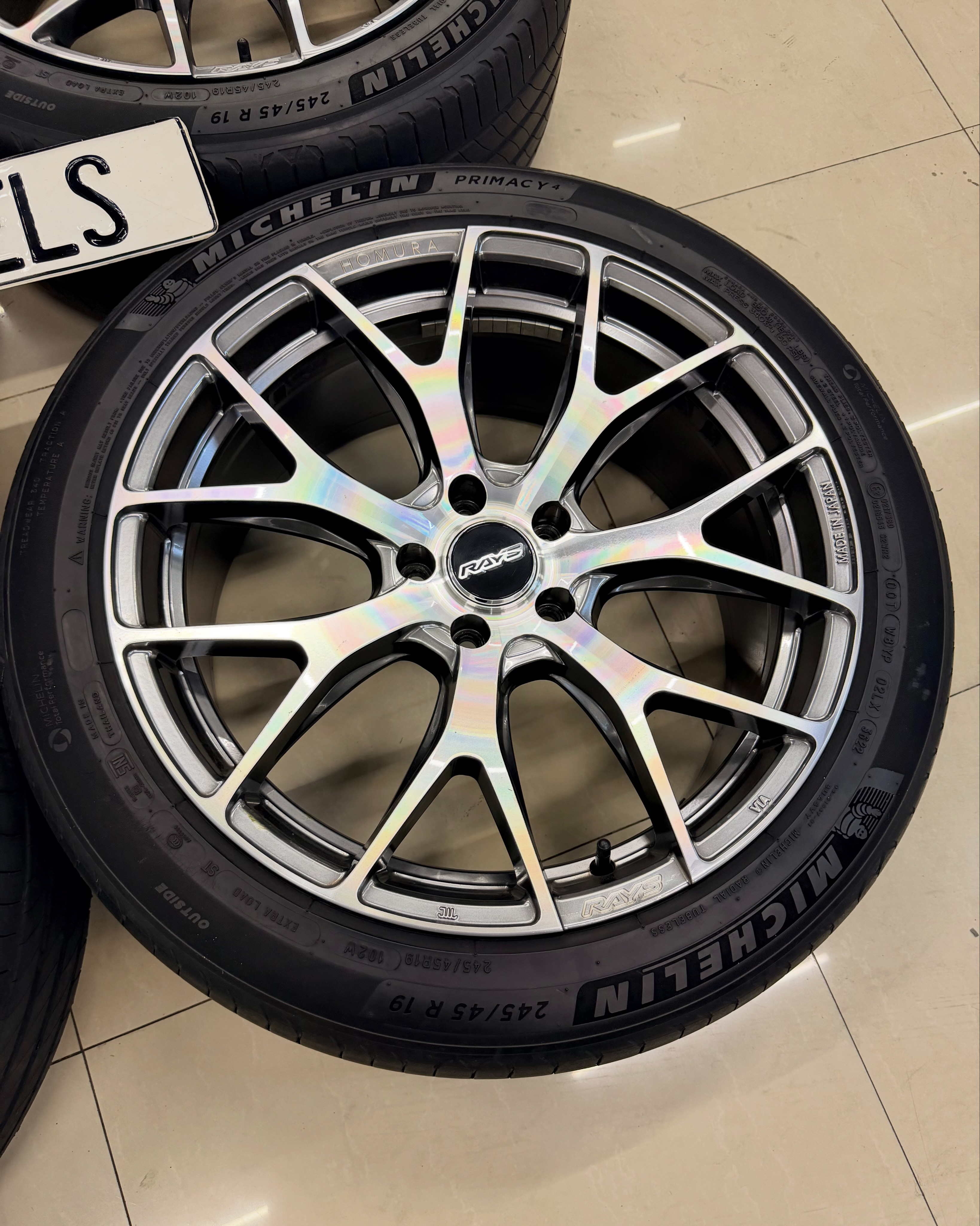Rays Homura 2x7ft 19 Inch 5x112 Wheels With Michelin Tires
