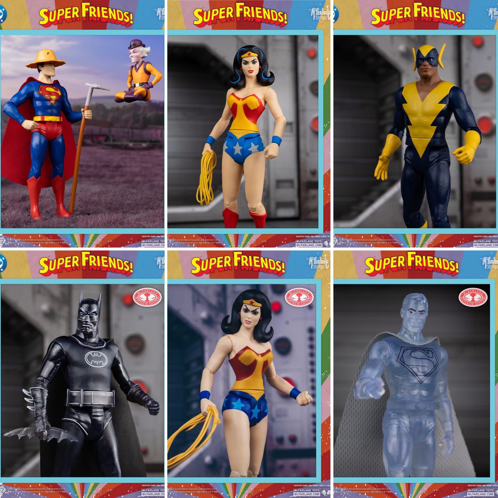 McFarlane Toys DC Retro Super Friends Superman and Mr. Mxyzptlk