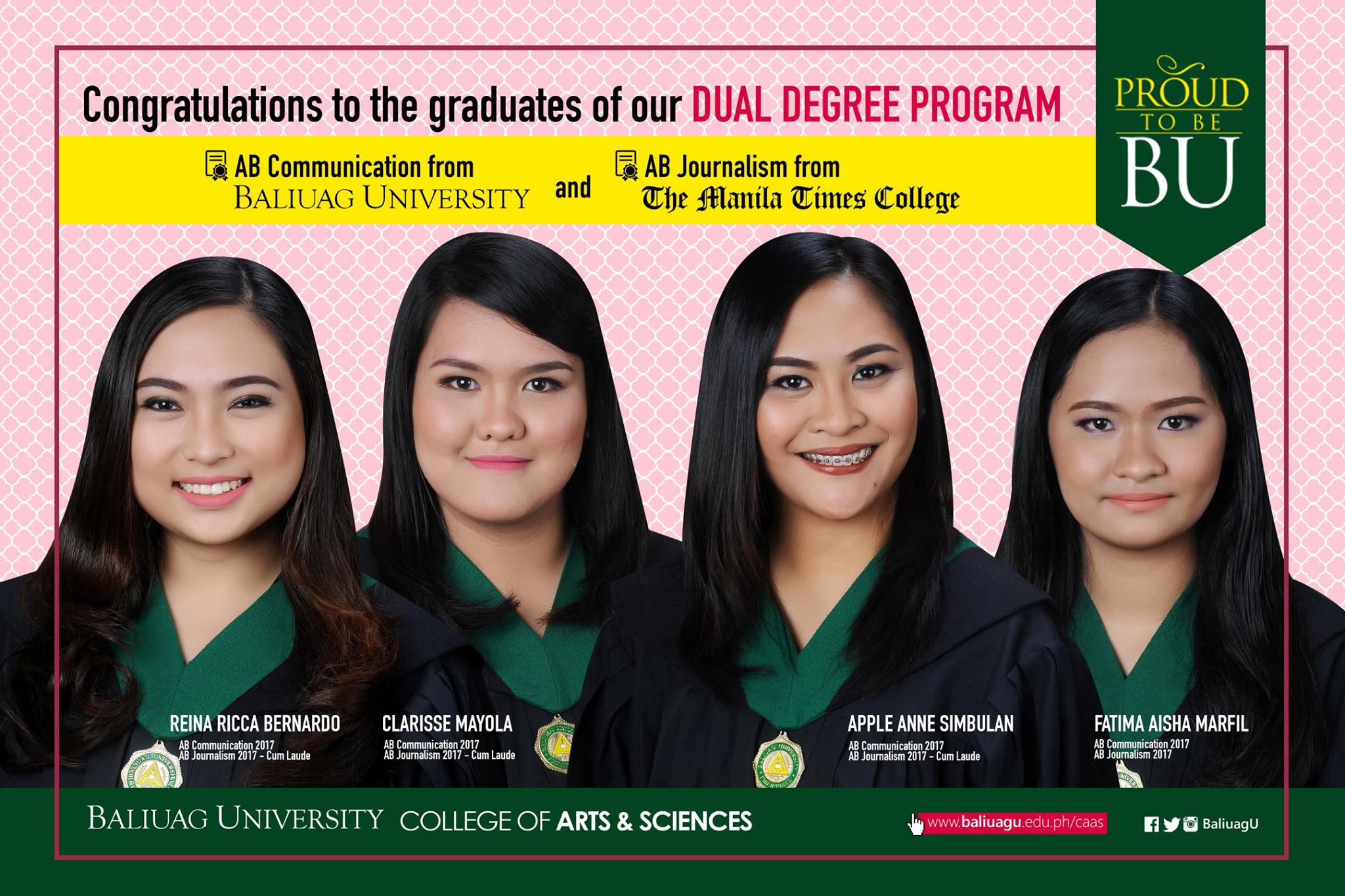 Congratulations to the graduates of... - Baliuag University