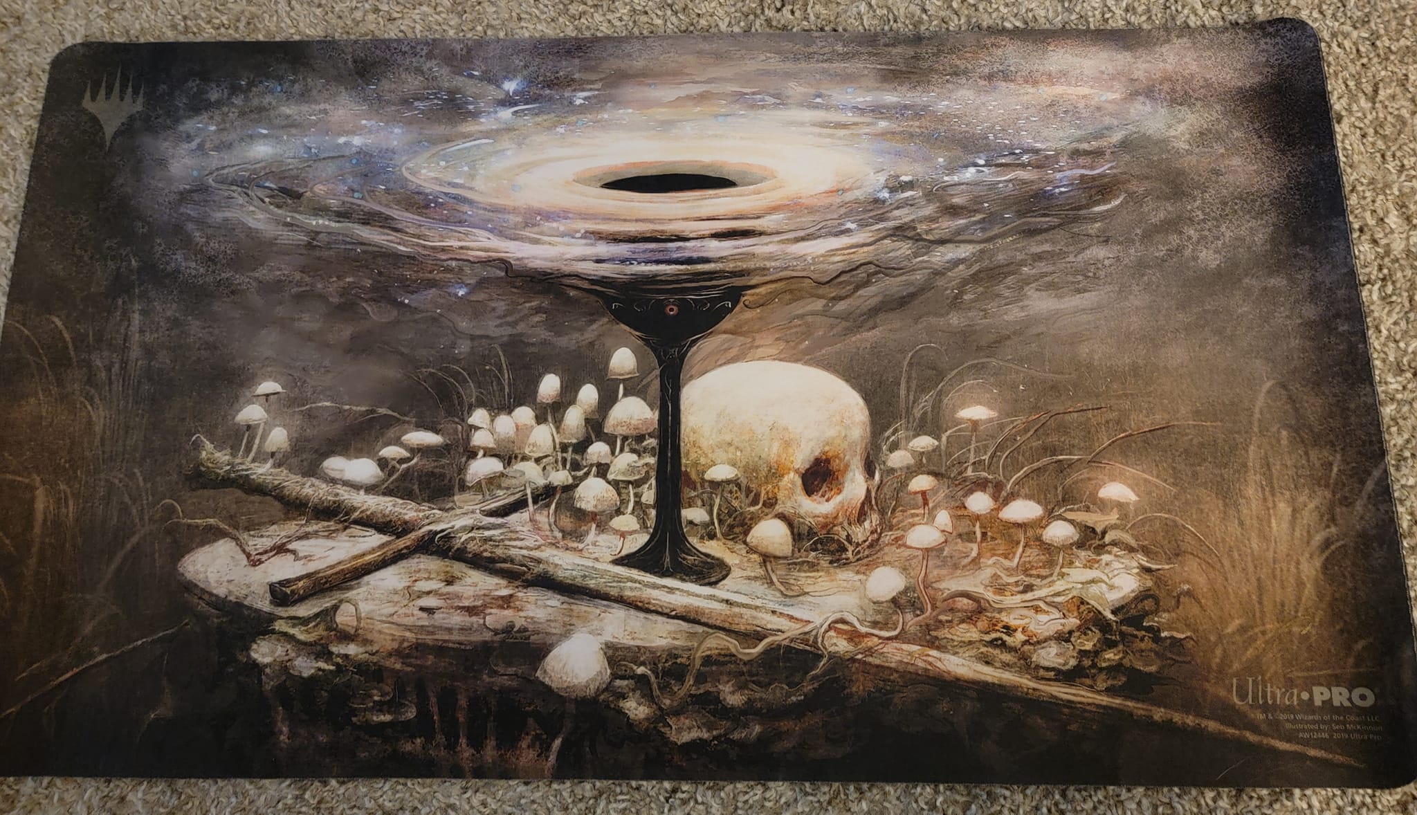 What's the value of a signed Seb McKinnon Chalice of the Void playmat?
