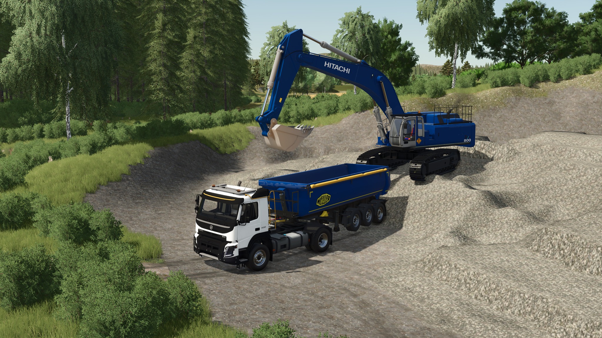 Mining Construction Logistic Simulators | 👷‍♂️ Hitachi EX 8000 Front ...