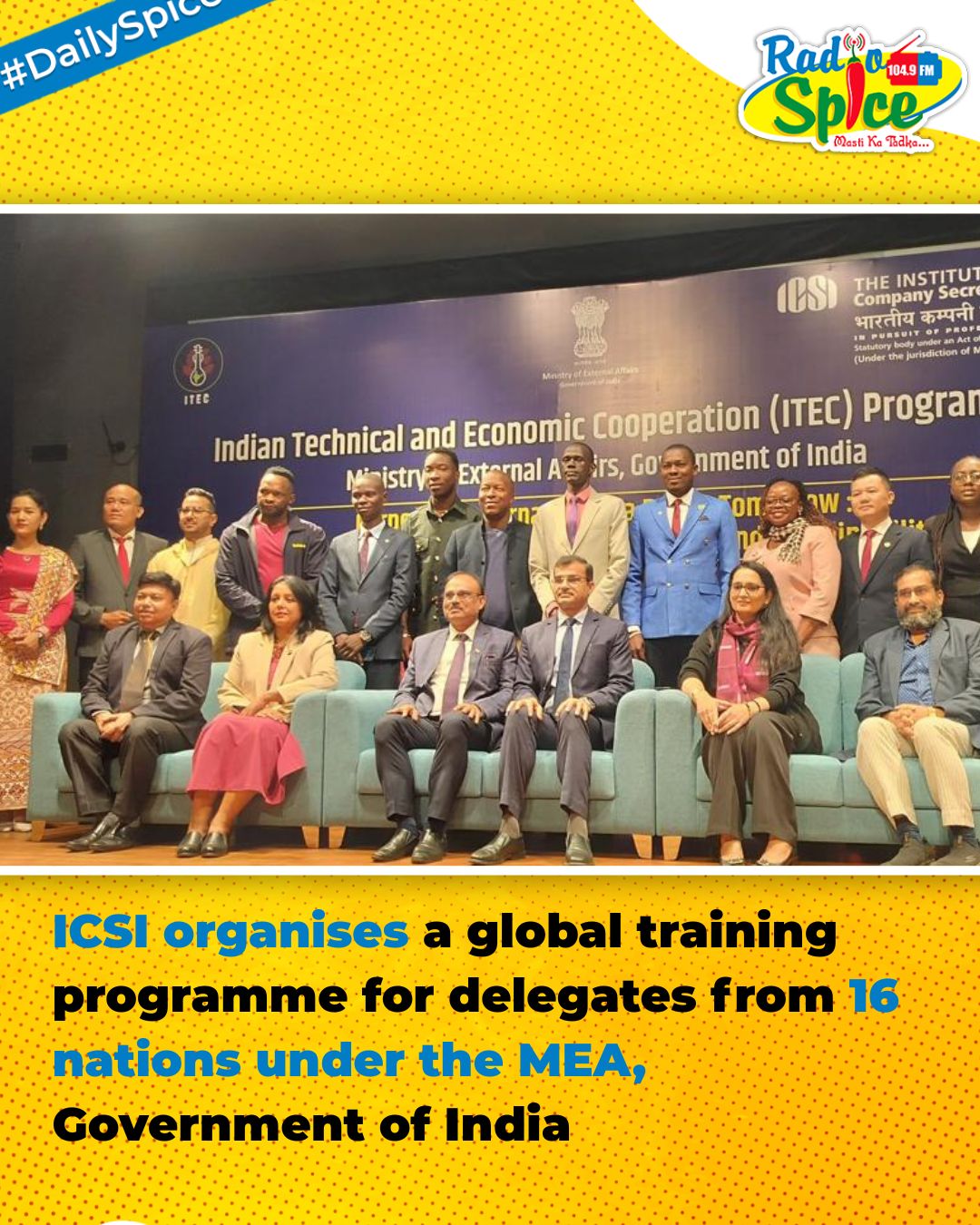 Rradio - ICSI organises a global training programme for delegates from ...