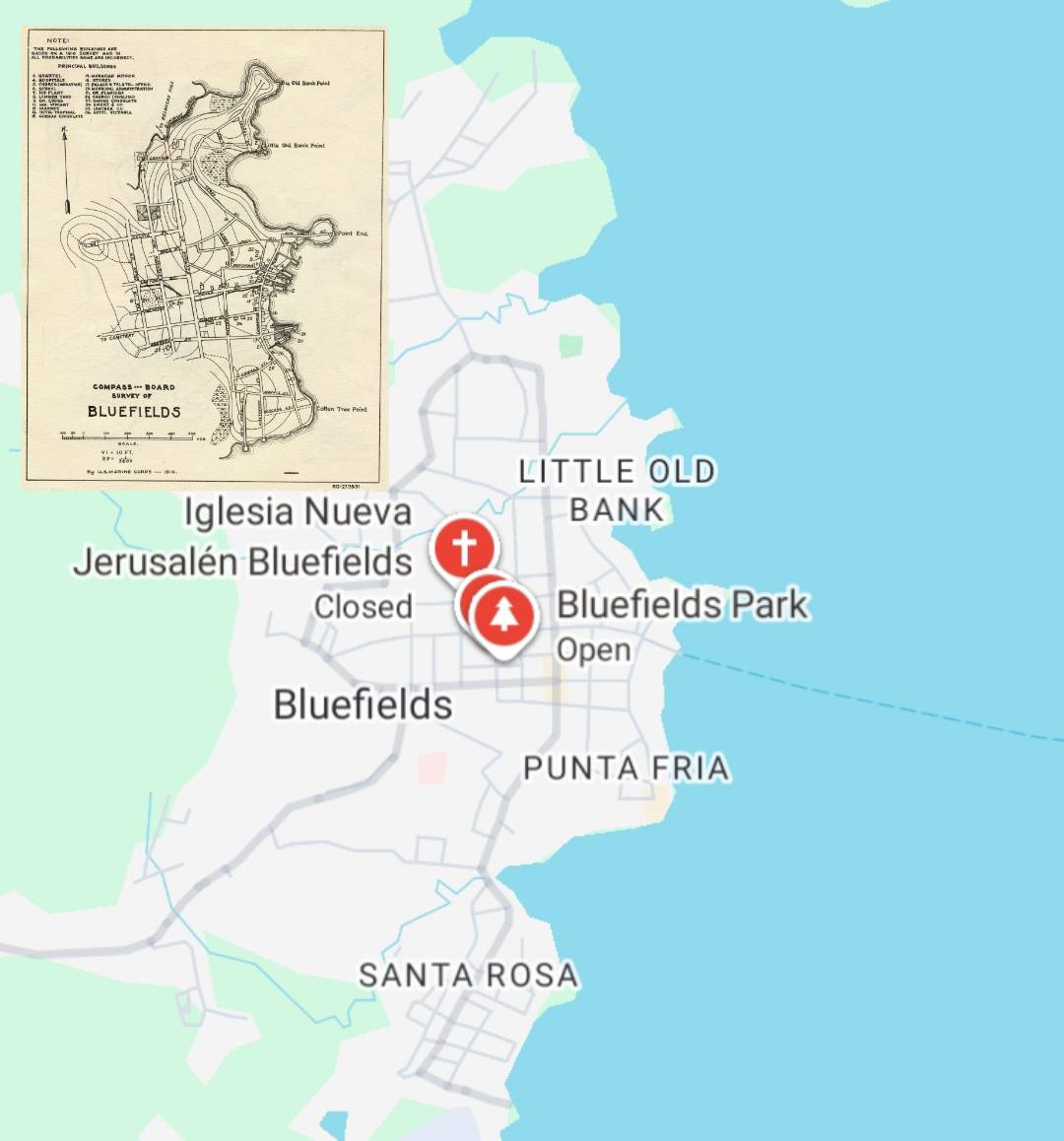 Regional Pedia - 🗺️Límites de la Ciudad de Bluefields en... | Facebook