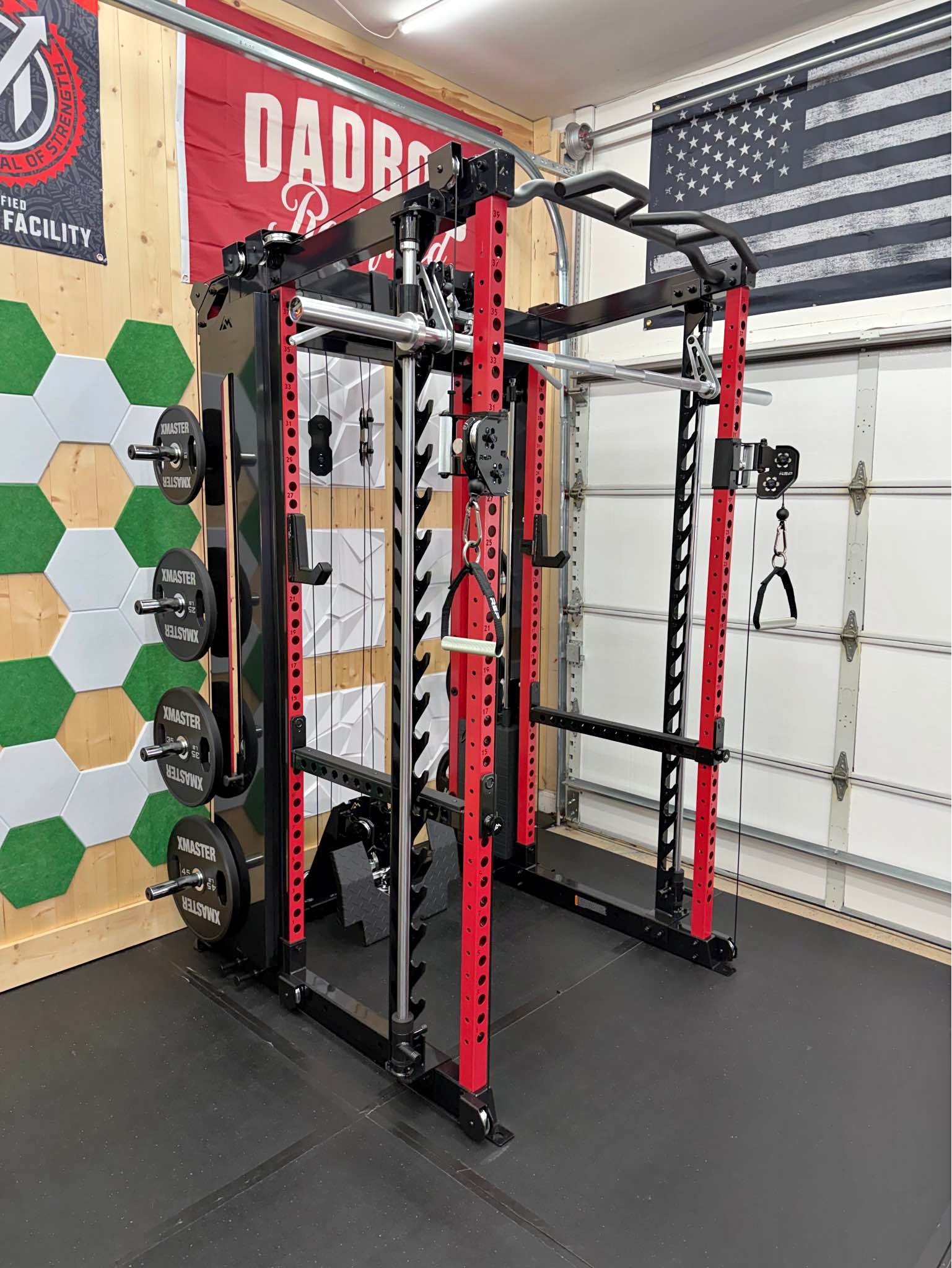 REP Fitness Altitude Power Rack (Dual 350LB Weight Stacks + Smith ...