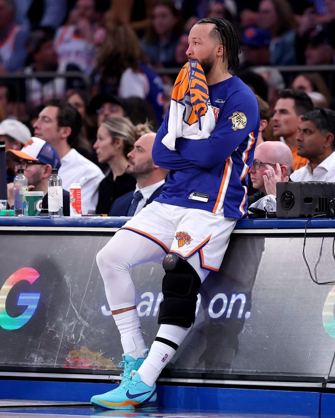 Jalen Brunson brought out a custom Nike Kobe 6 for the Knicks