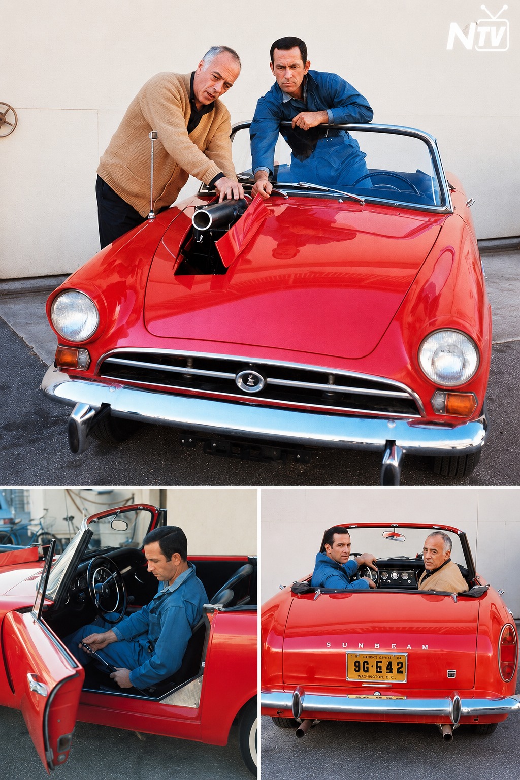 Everybody remembers Maxwell Smart screeching to the curb in his