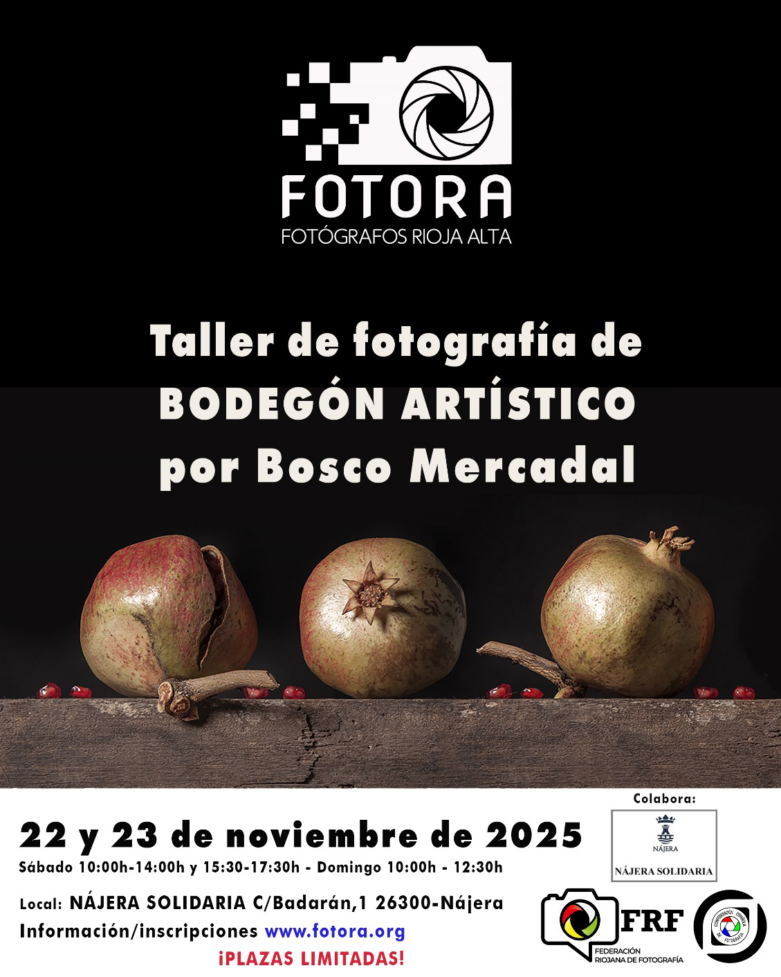 Bosco - Taller de fotografía de BODEGÓN ARTÍSTICO para el 22 y 23 de ...