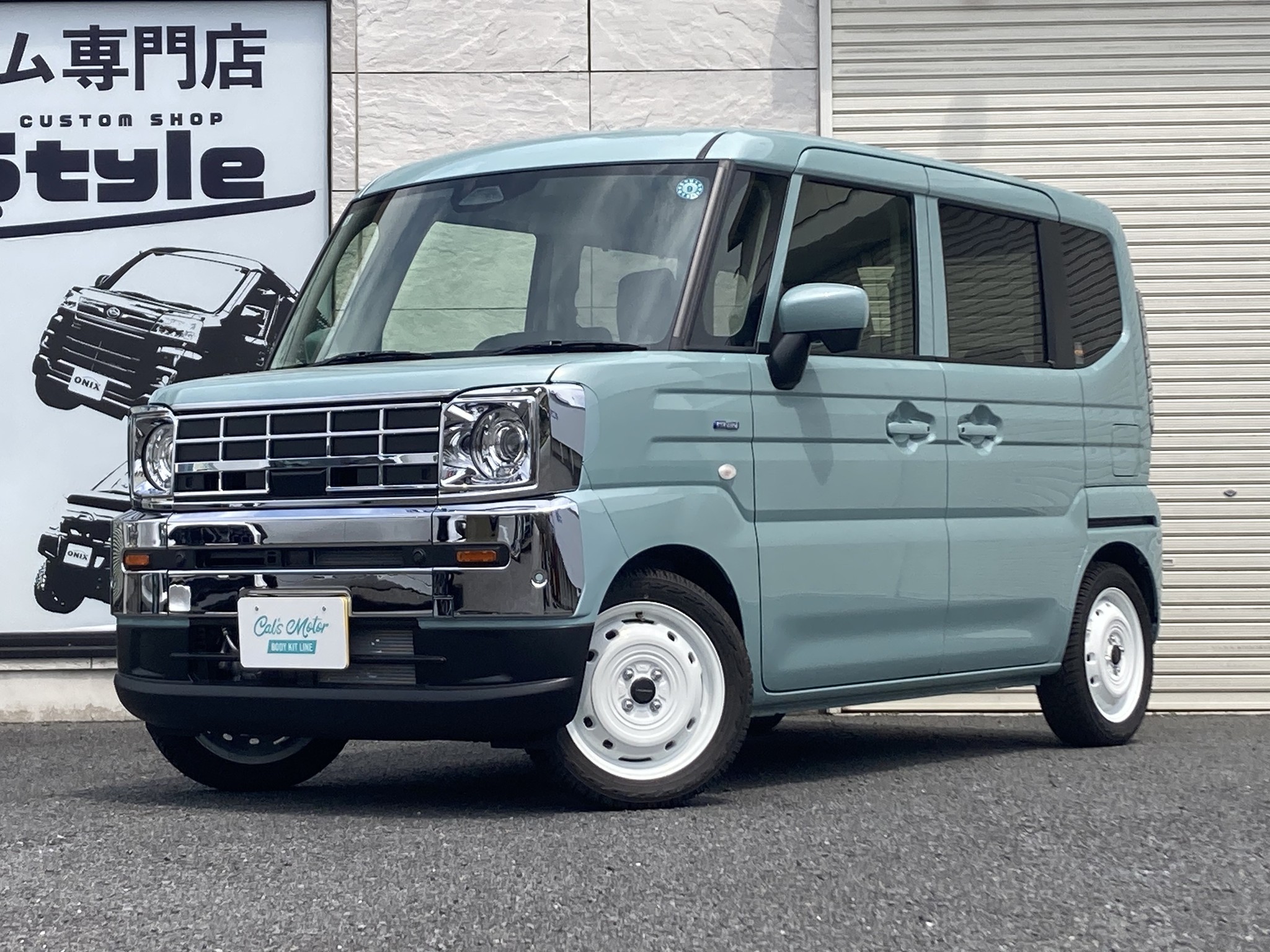 モスグレー】 新車 エブリイワゴンPZターボスペシャル AxStyleフル