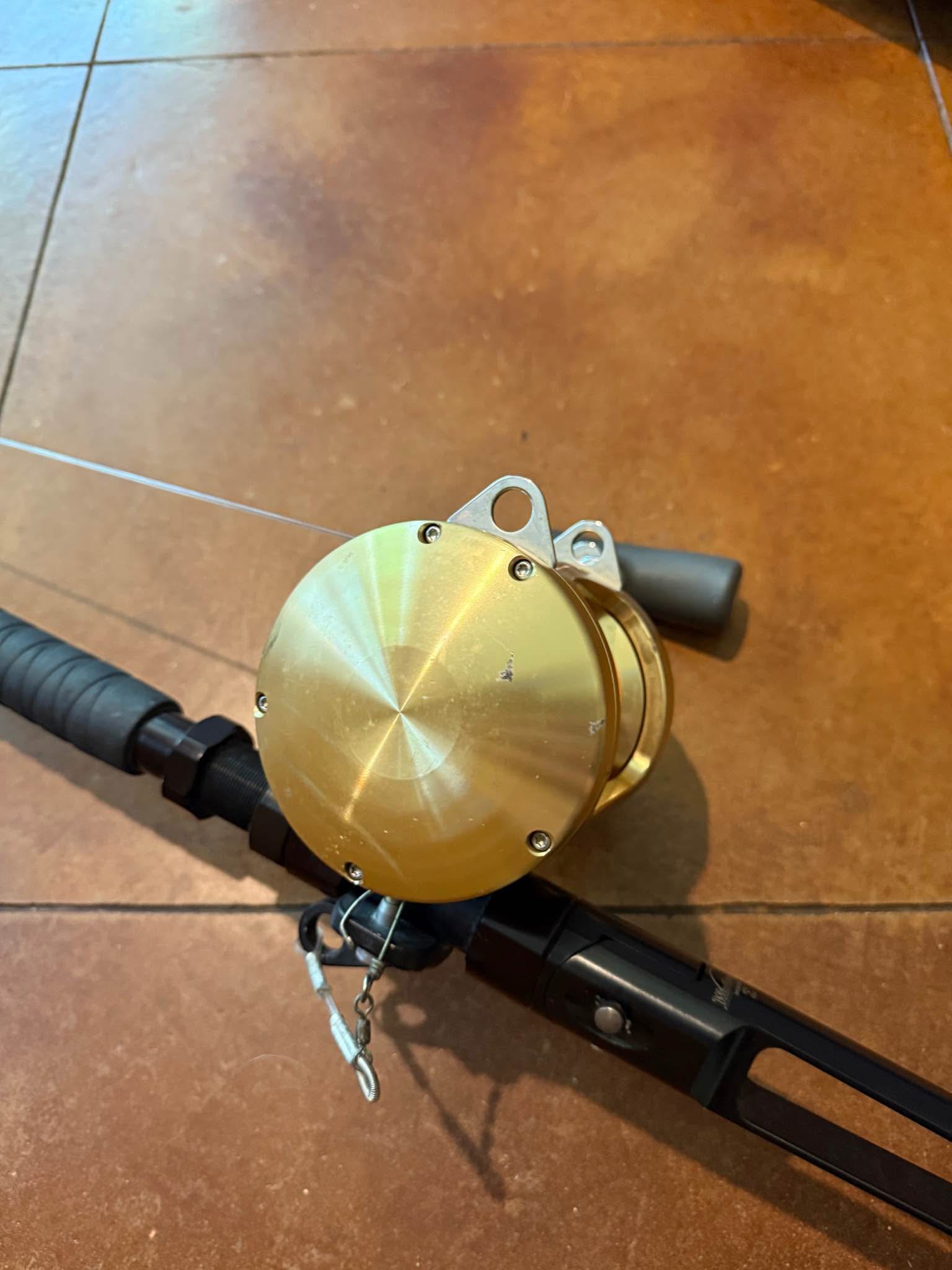 Shimano Tiagra 50w on zook swordfish rod with adjust butt - Fishing Rod ...