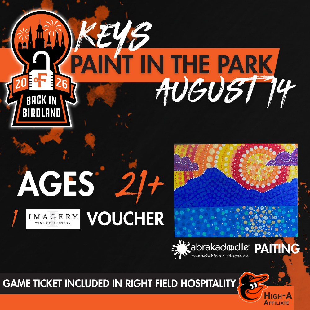 Sip, paint, and cheer on the Keys! Join us for Paint in the Park on Friday, August 14. 🖌️ A guided painting experience provided by Abrakadoodle 🍷 One complimentary wine voucher courtesy