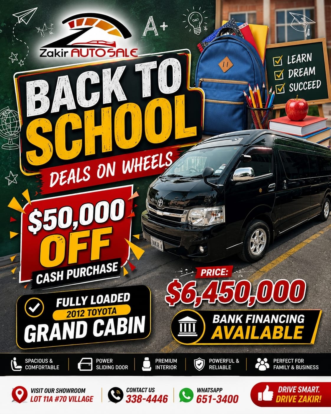 Zakir Auto Sale is making the school run smoother than ever with