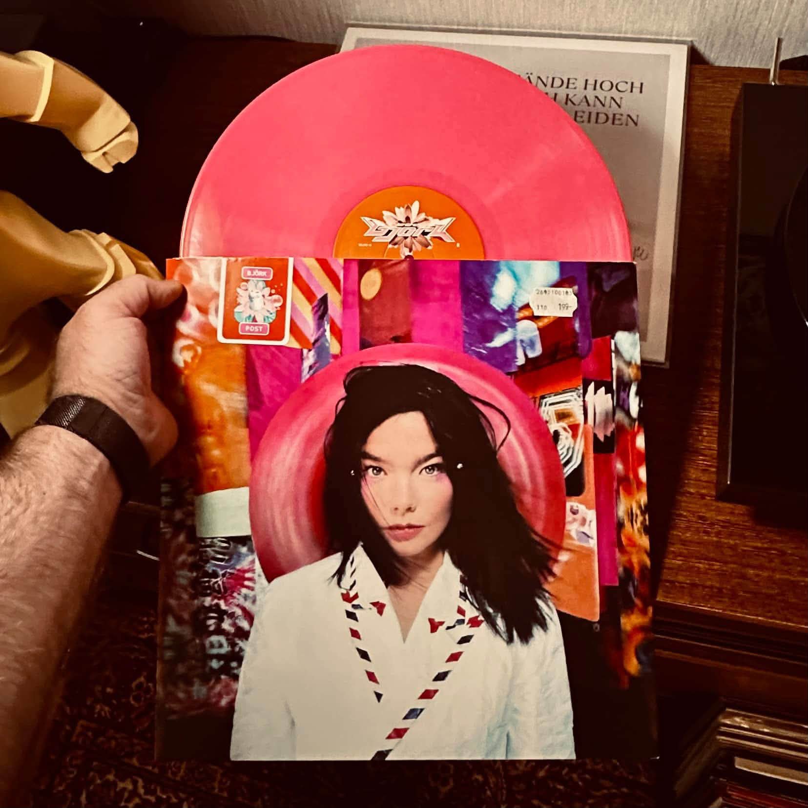 Bjork's Post album on pink vinyl