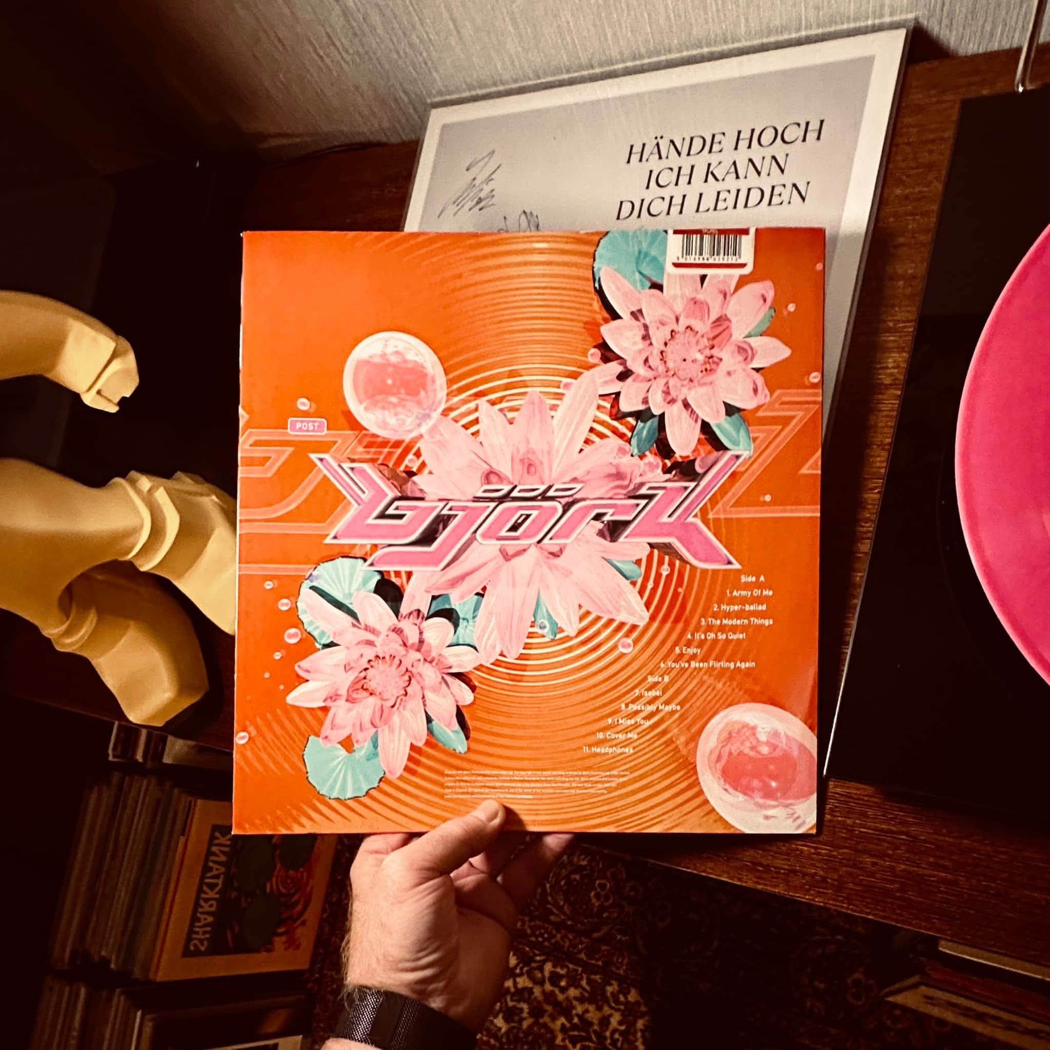 Bjork's Post album on pink vinyl