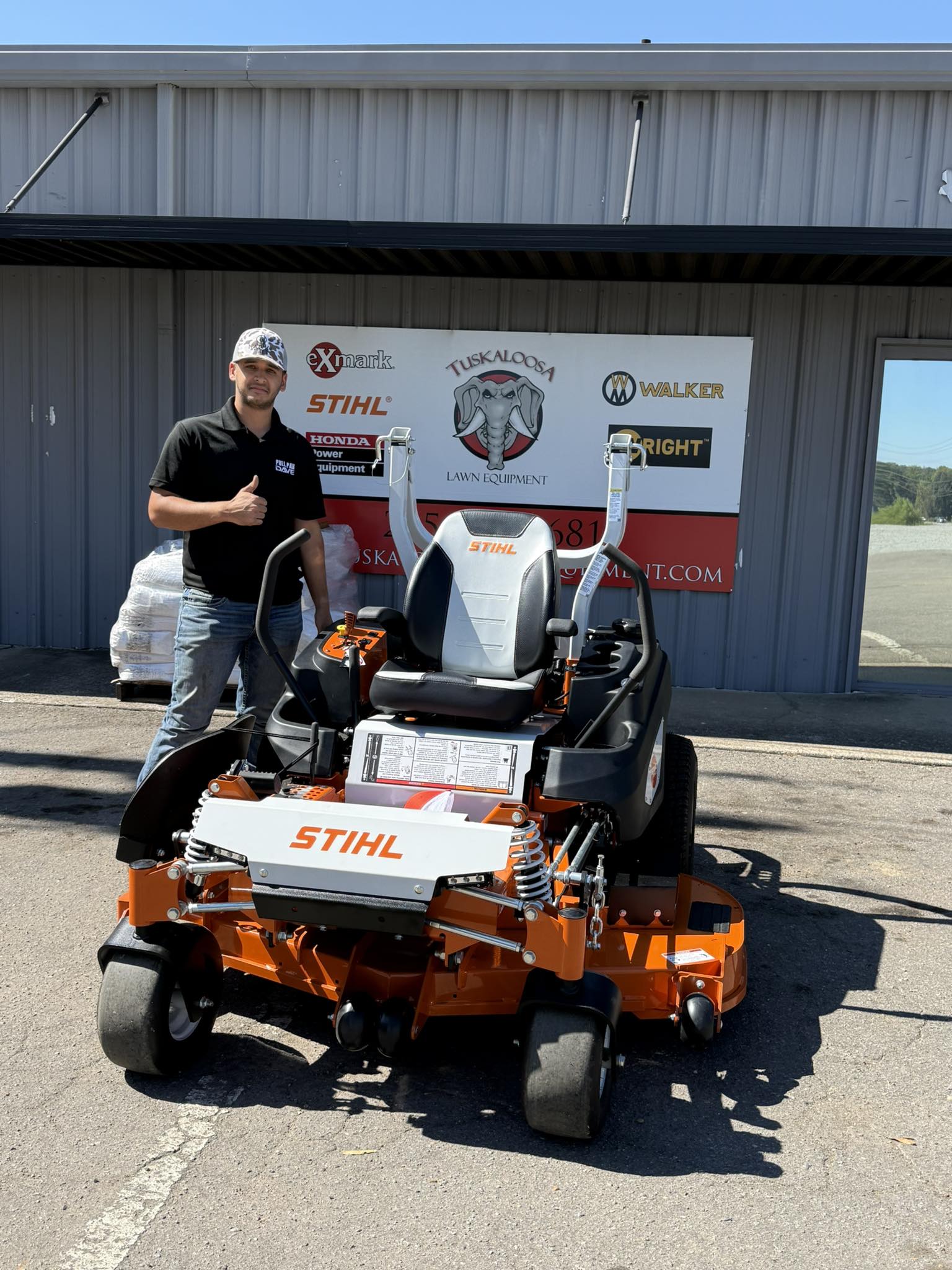 Tuskaloosa Lawn Equipment thanks Titus for purchasing Stihl RZ560
