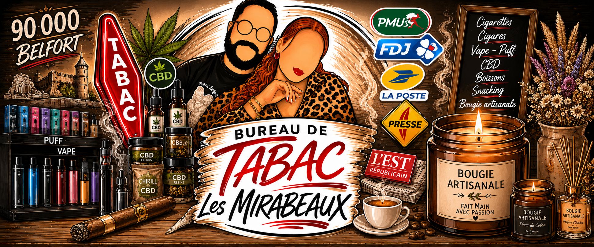 Bureau de Tabac Les Mirabeaux « Le Brazza » | Belfort