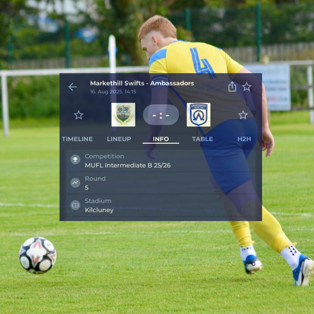 Markethill Swifts FC added a new photo. - Markethill Swifts FC