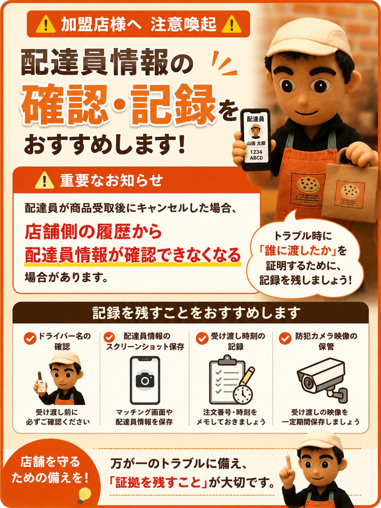 るべりえ - ?加盟店様へ注意喚起? 商品お渡し時のトラブル対策として 