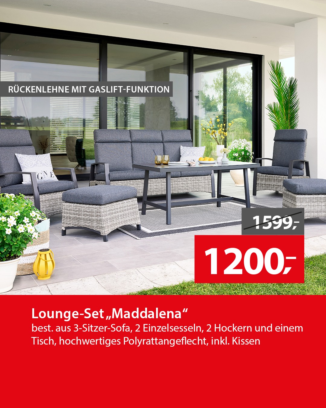 SSV im Gartencenter Augsburg 🛍️ Schnapp dir bis zu 50 % Rabatt auf viele tolle Artikel – nur solange der Vorrat reicht! 😍 Ob gemütliche Gartenmöbel, mediterrane Palmen, stilvolle Solarartikel oder andere