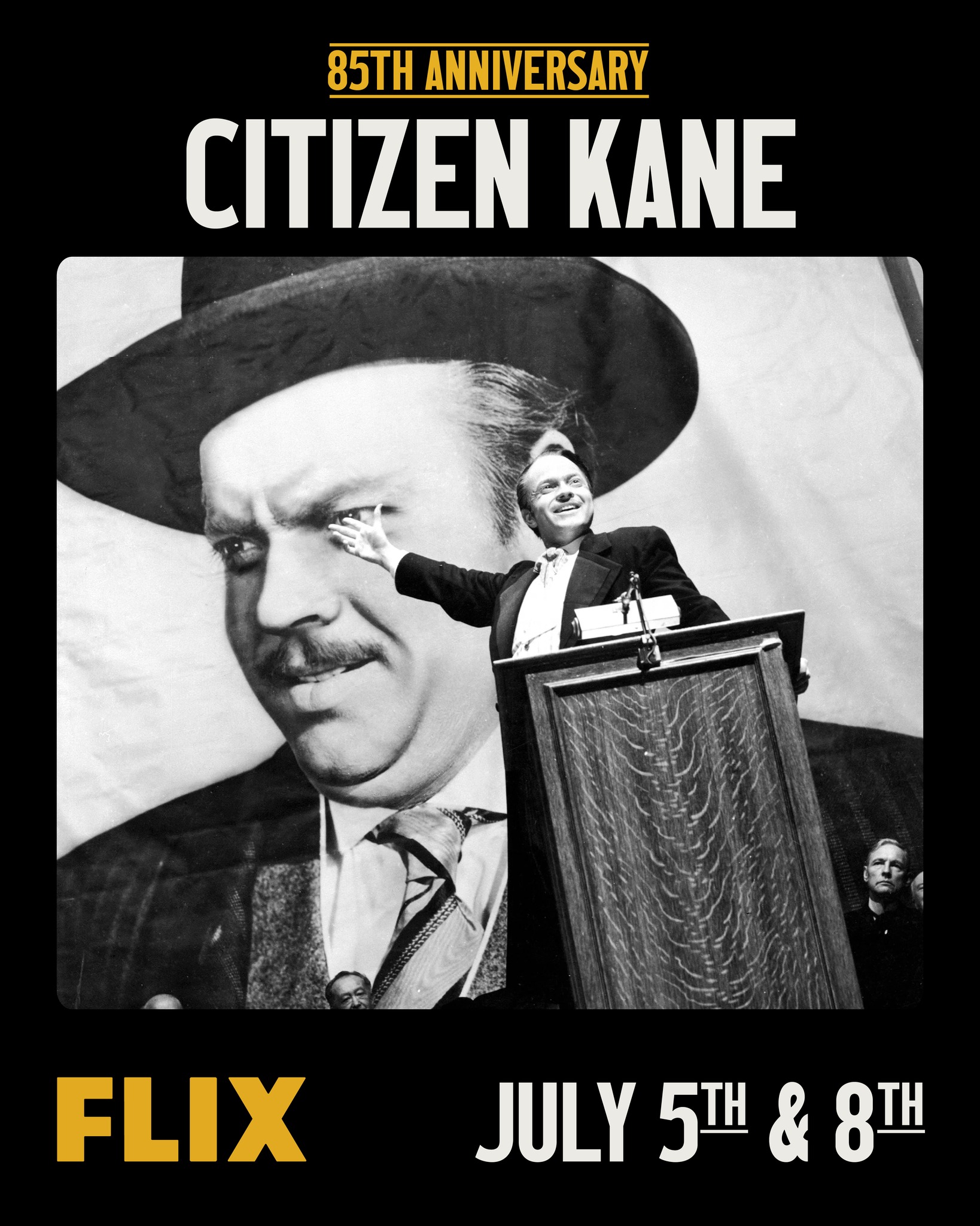 Celebrate Citizen Kane's 85th anniversary at Flix Brewhouse