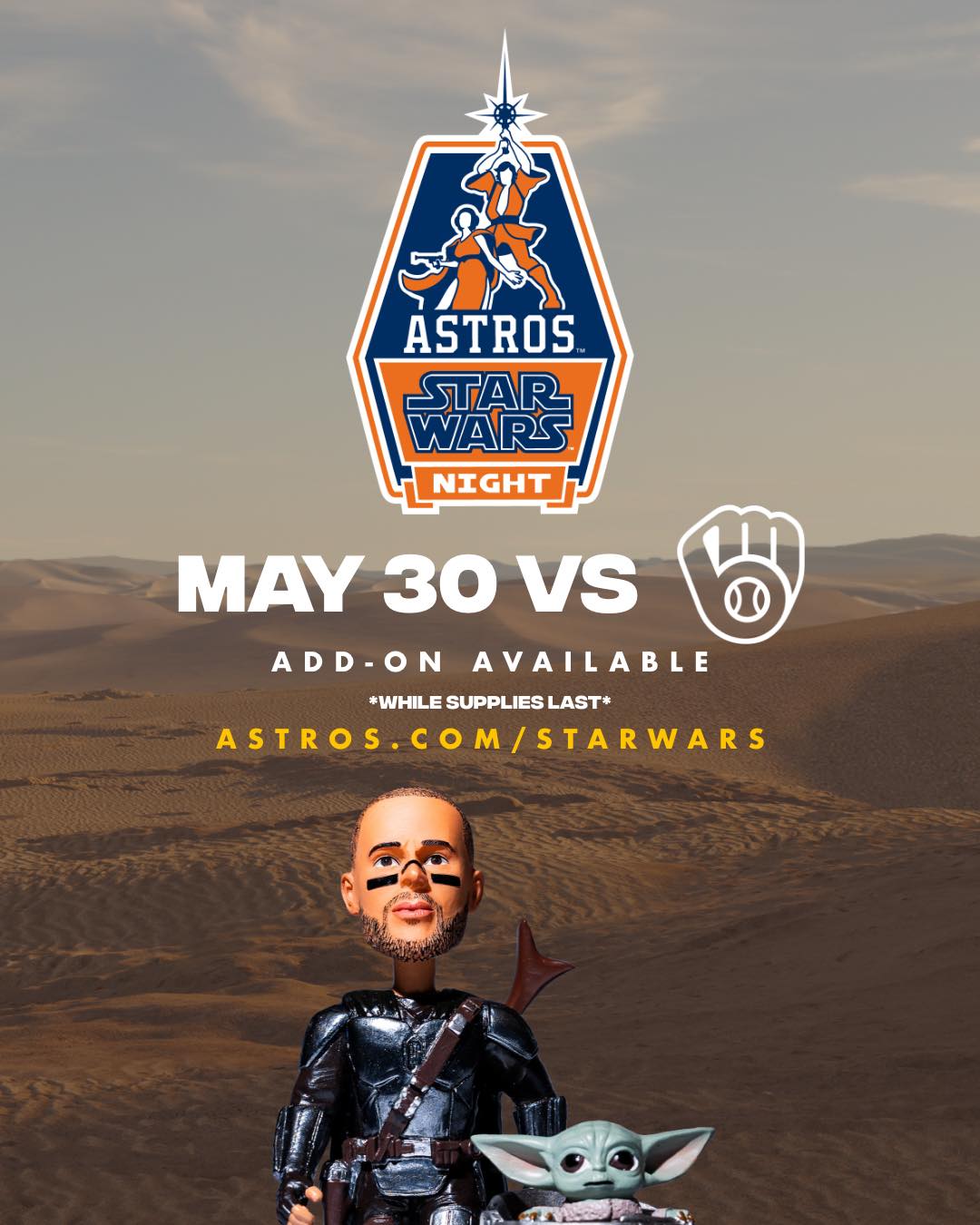 The force awakens at Daikin Park! Don't miss Star Wars night