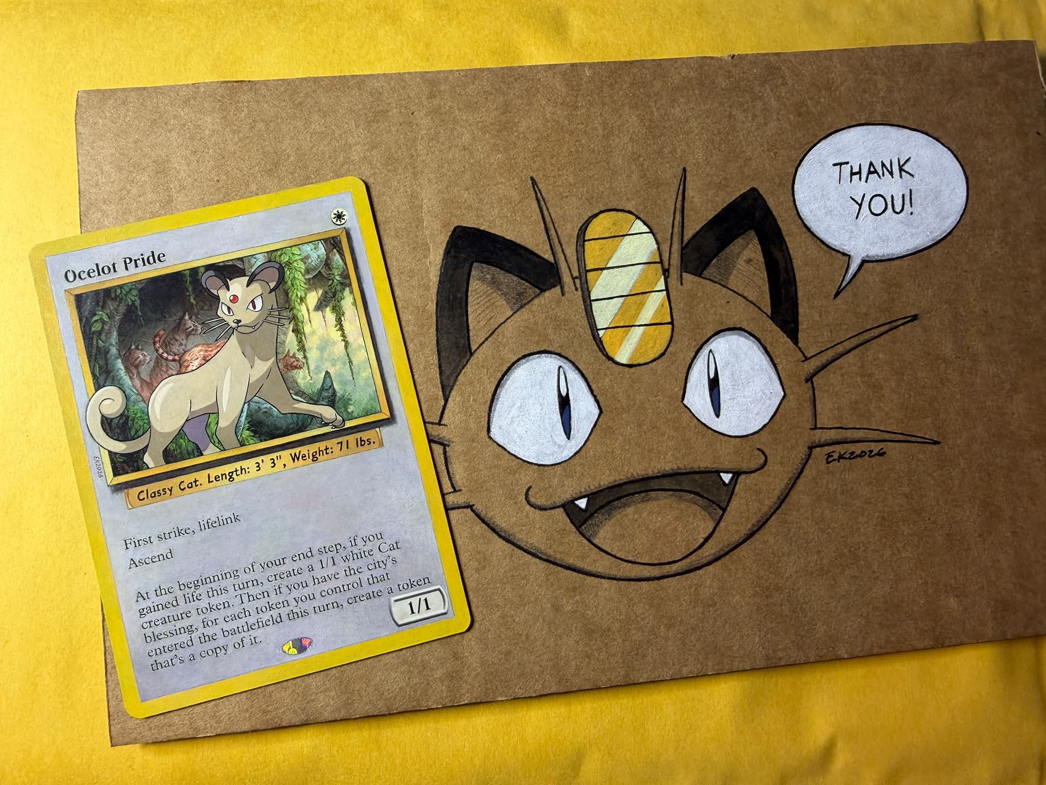 Ocelot Pride is with it's new owner - a little packaging art.