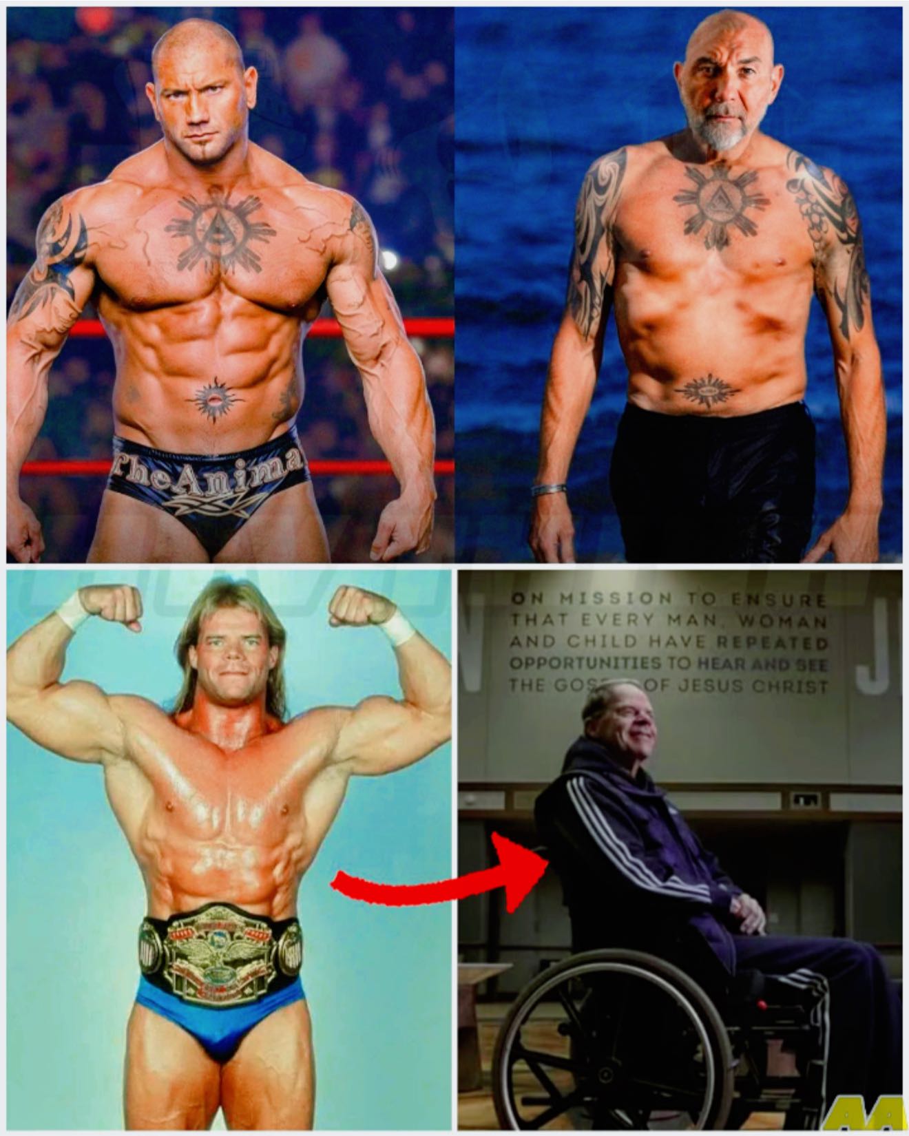WWE superstars with impressive abs at 40