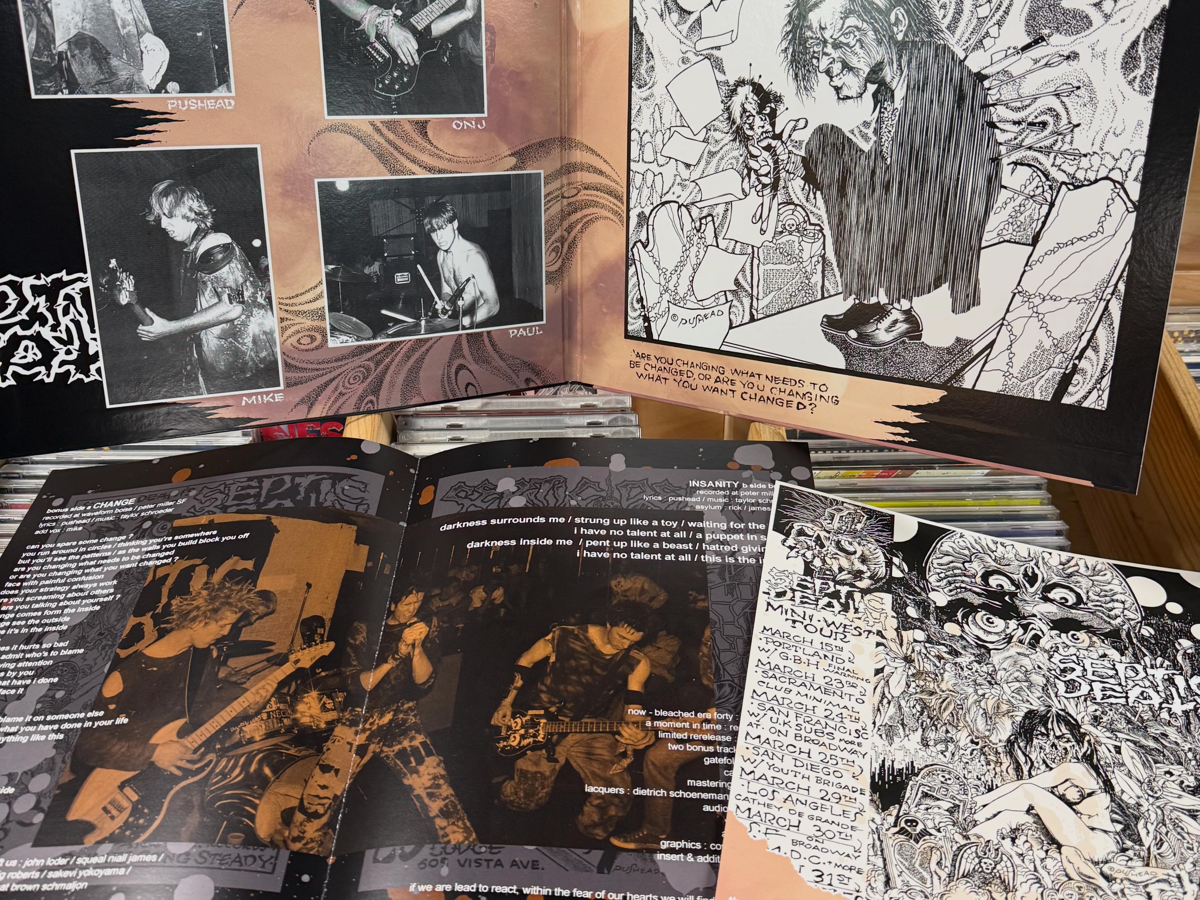 Septic Death reissue records now available at Ragin' Records