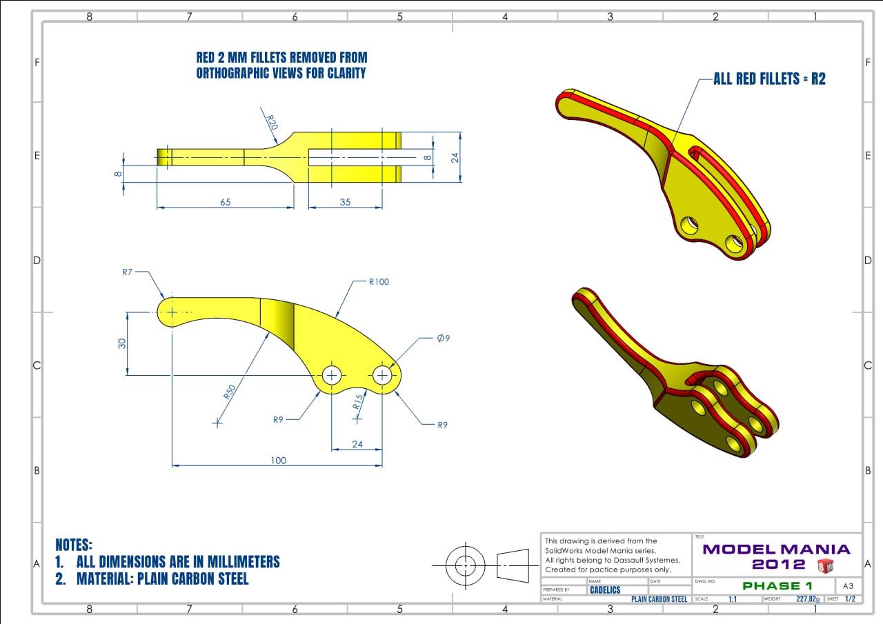 Solidworks Tutorials | SolidWorks Model Mania 2012 | Remastered ...