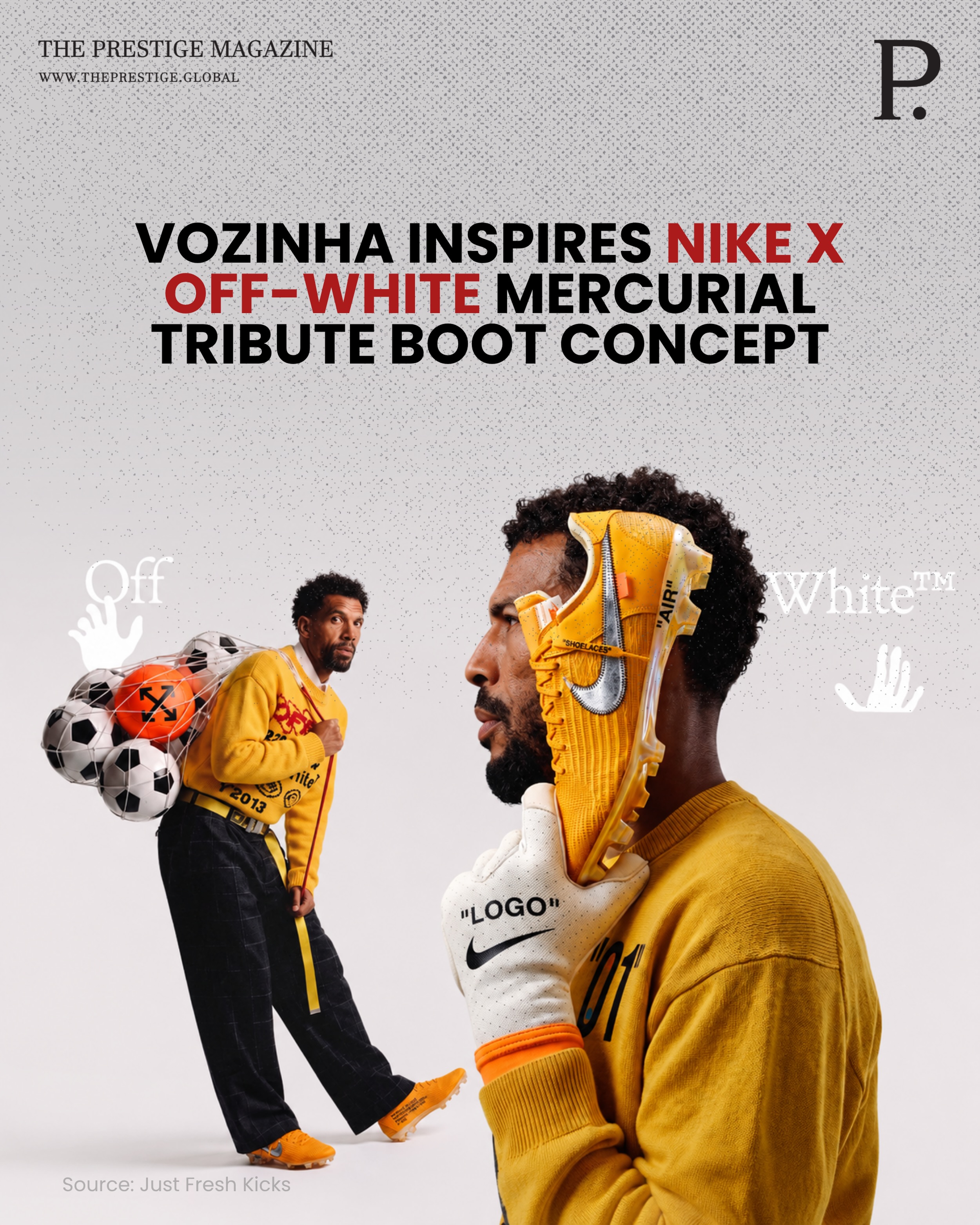 Vozinha's Nike x Off-White Mercurial is a conceptual tribute boot